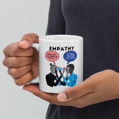 Empathy Illustration Glossy Mug - Inspire Cups