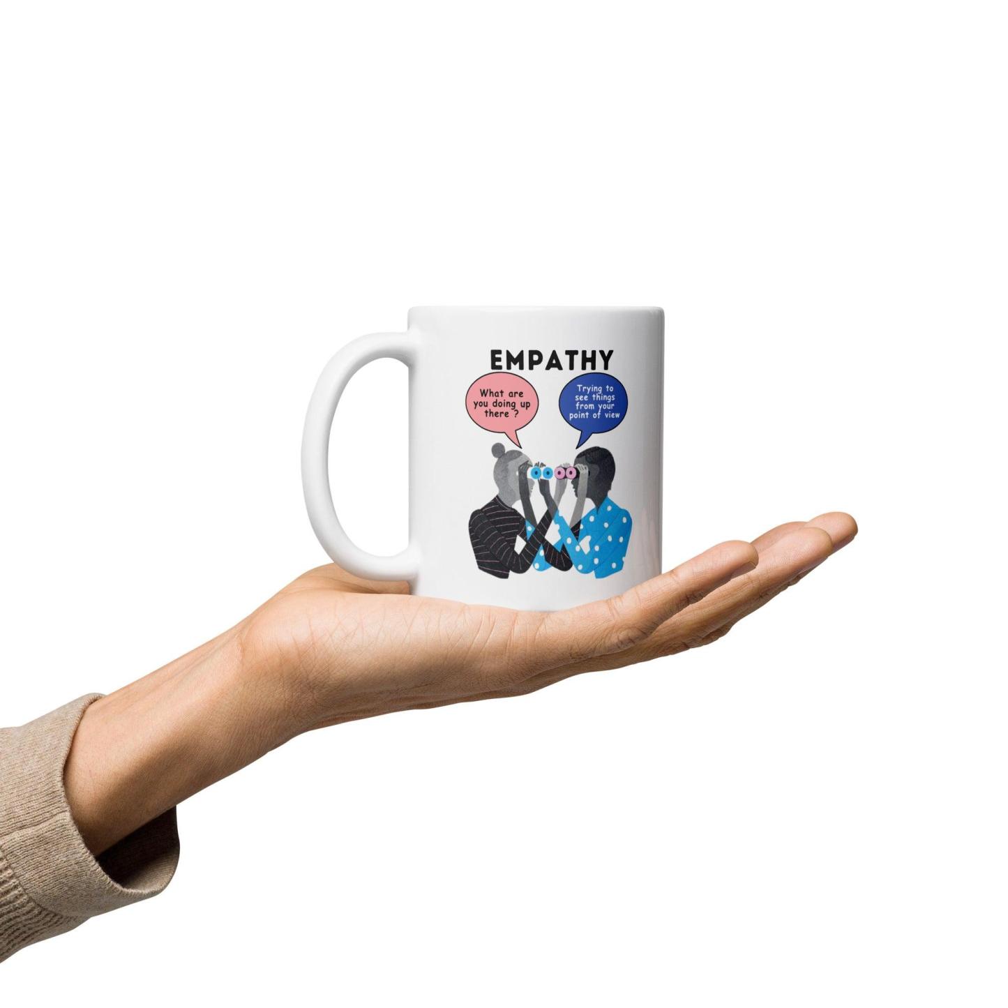 Empathy Illustration Glossy Mug - Inspire Cups