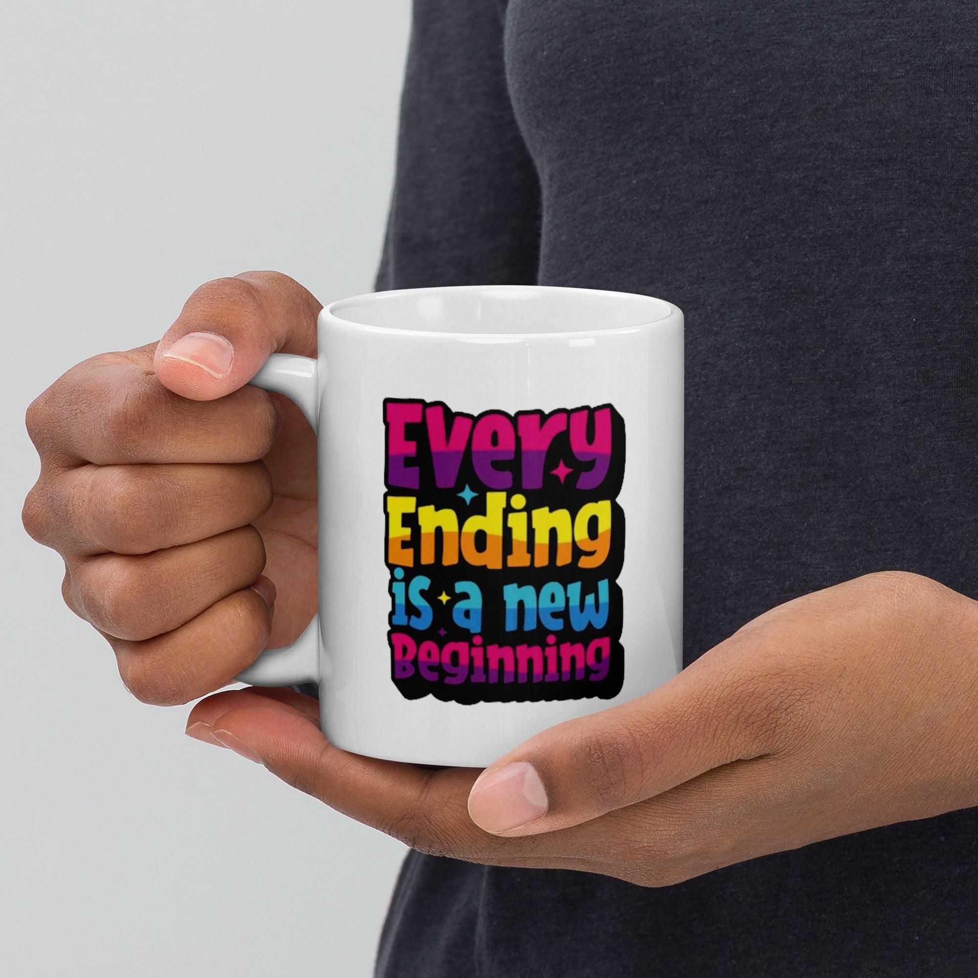 New Beginning Quote Mug - Inspire Cups