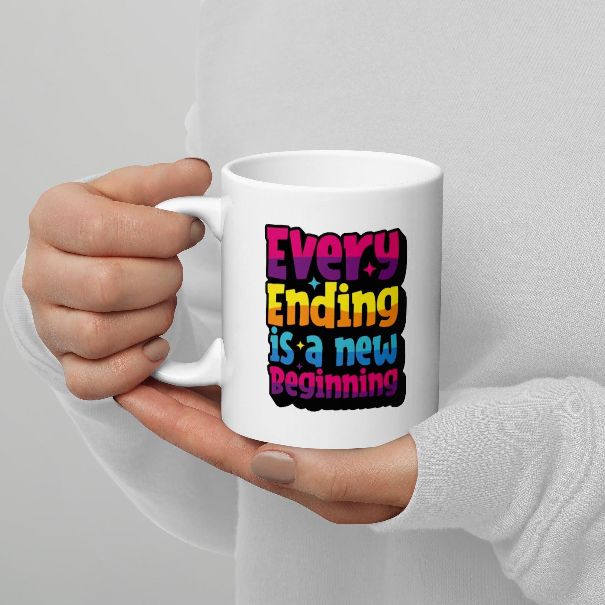 New Beginning Quote Mug - Inspire Cups