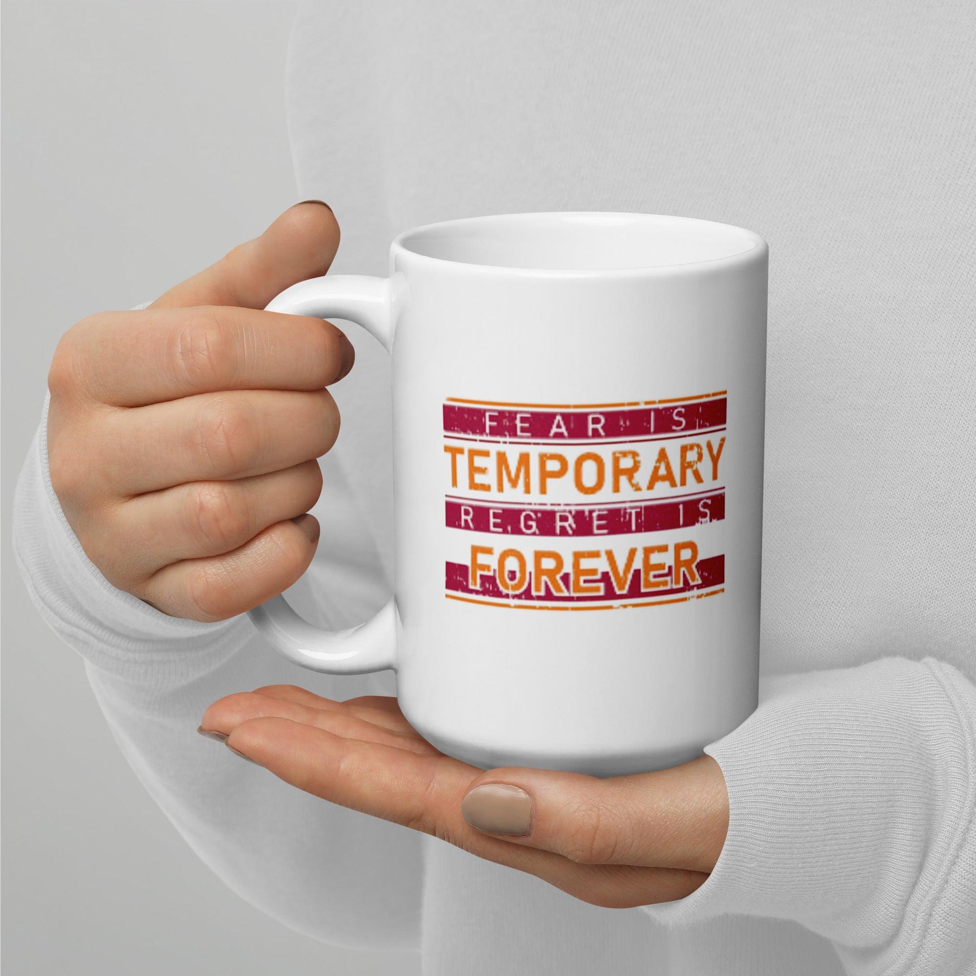 Fear Regret Ceramic Mug - Inspire Cups