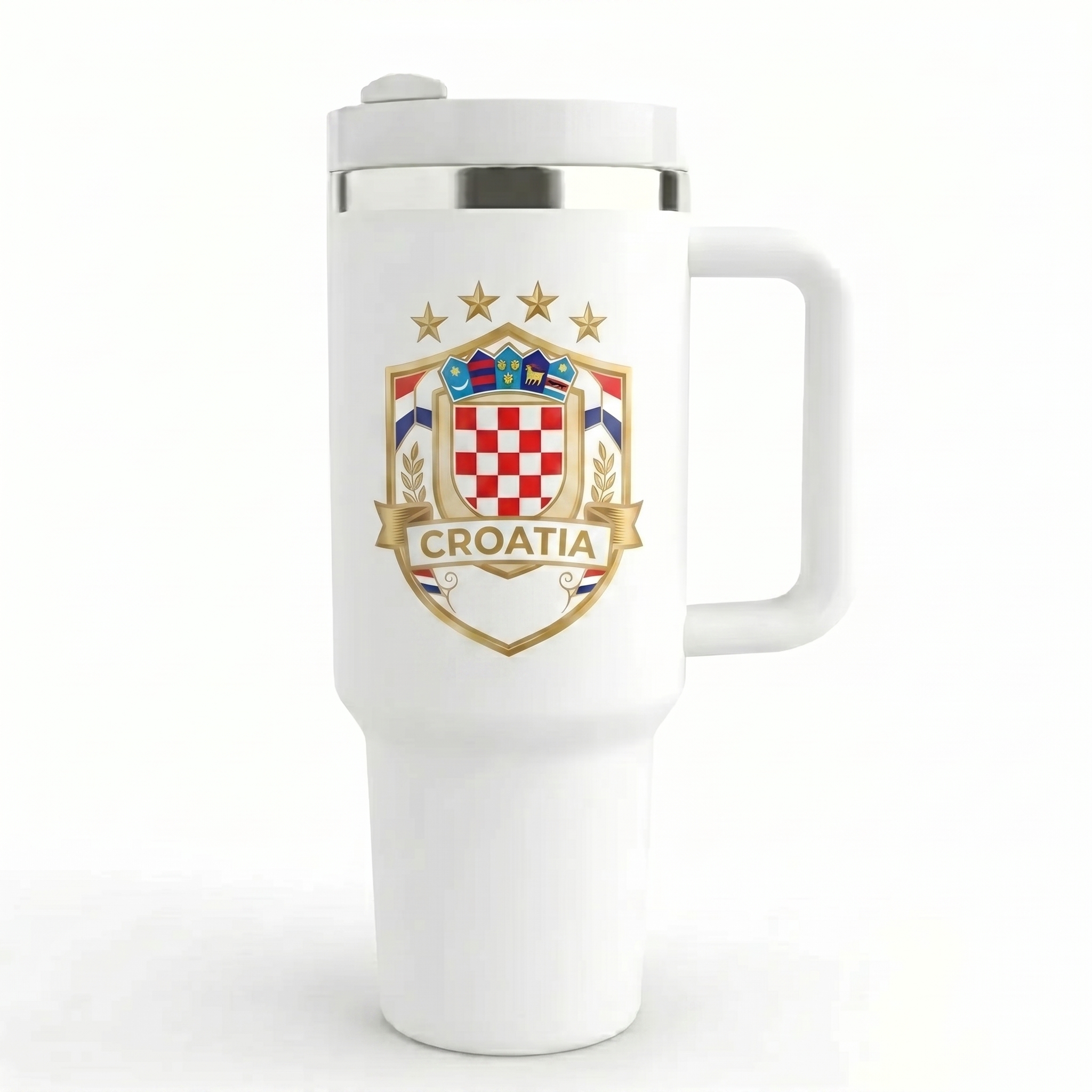 FIFA 2026 Croatia Soccer Sports Themed 40oz Tumbler With Straw And Lid