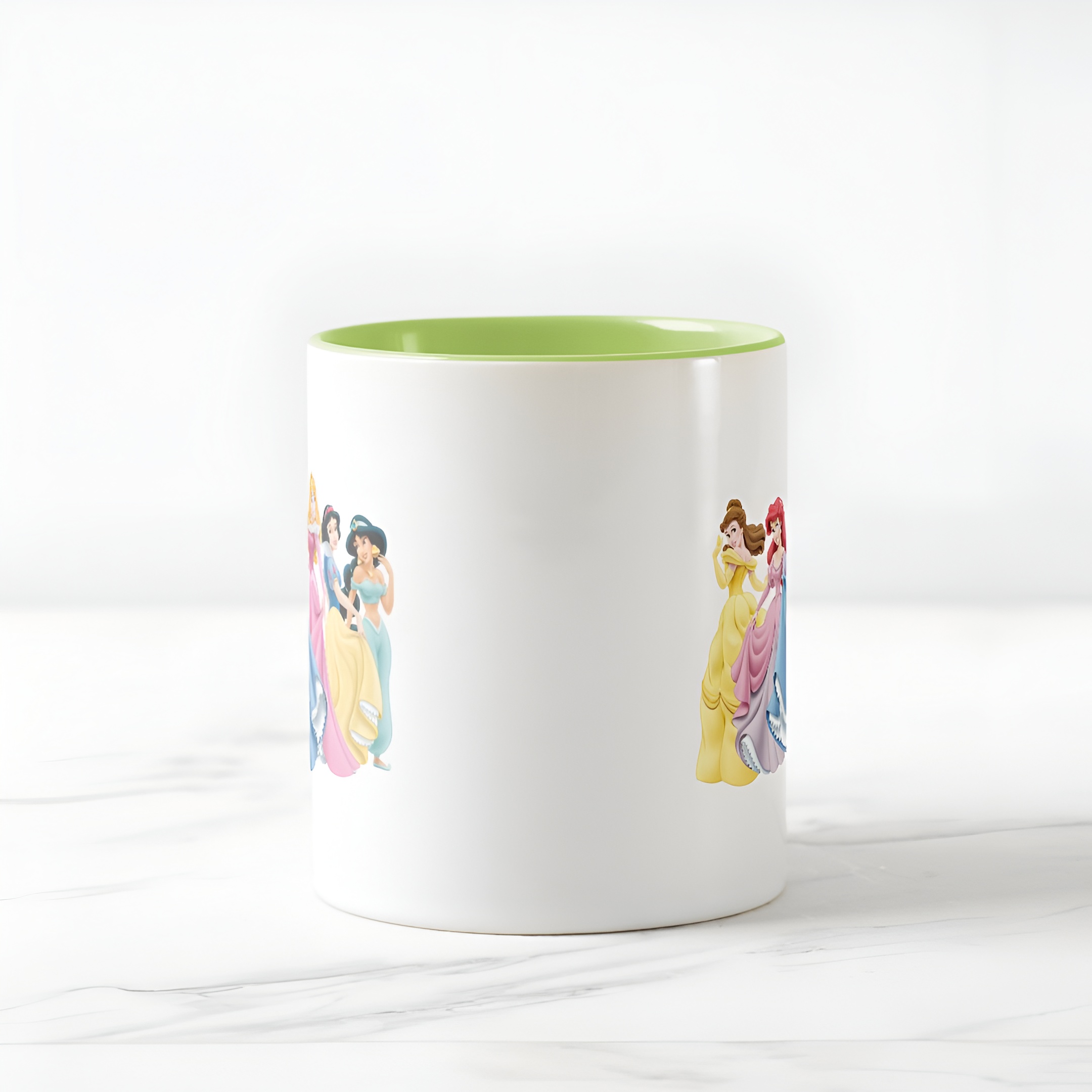 Princess Holding Dress Coffee Mug Disney Two Tone Cute Cup