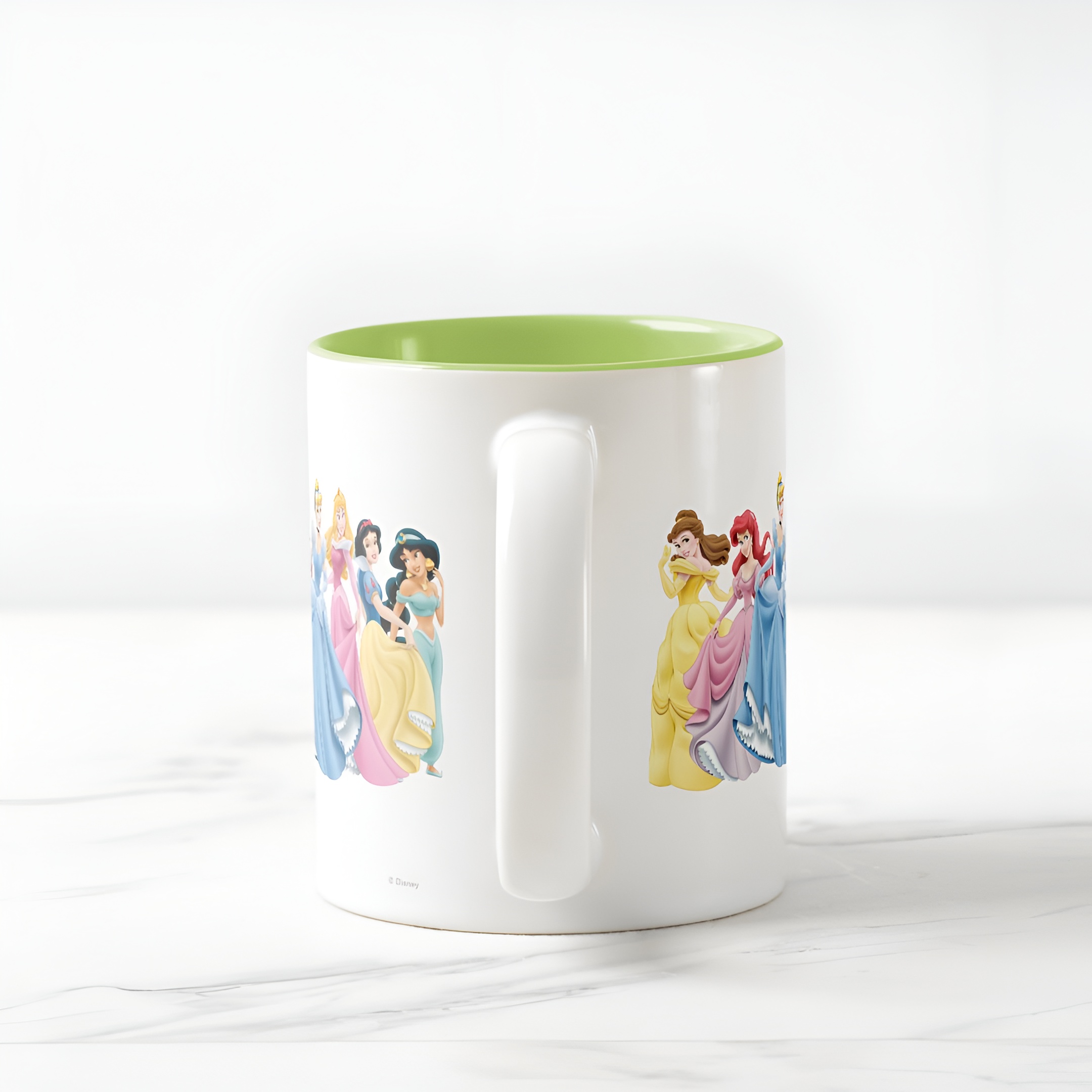 Princess Holding Dress Coffee Mug Disney Two Tone Cute Cup