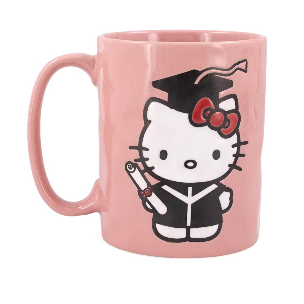 Silver Buffalo Sanrio Hello Kitty Graduation Ceramic Pottery Mug