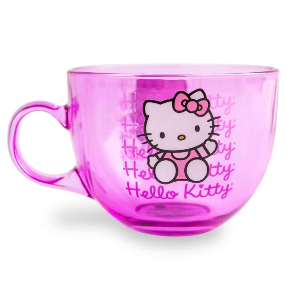 Silver Buffalo Sanrio Hello Kitty Pink Glass Mug