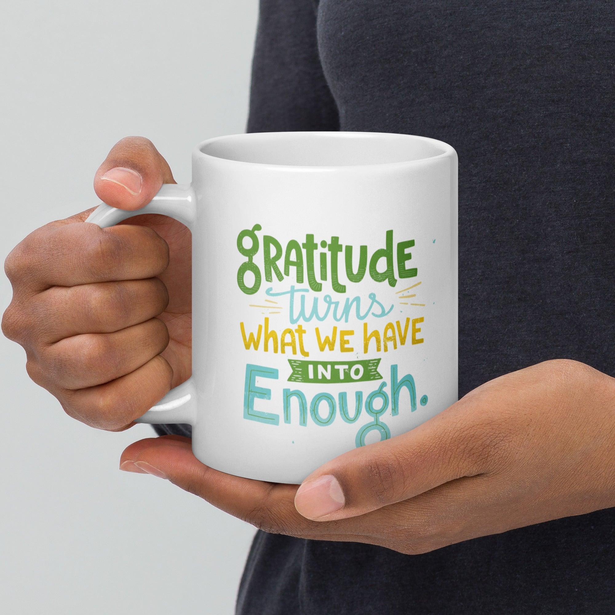 Gratitude Ceramic Coffee Mug - Inspire Cups