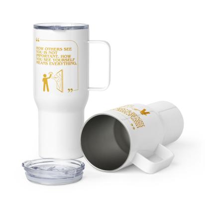 Self-Confidence Travel Mug – Empowering Quote | Hot & Cold Drinkware - Inspire Cups