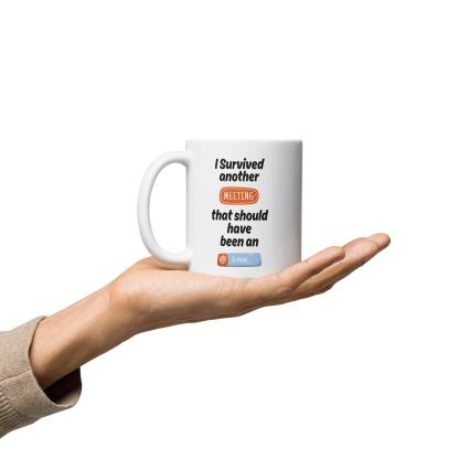 I Survived Another Meeting Mug With A Touch Of Office Humor - Inspire Cups