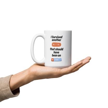 I Survived Another Meeting Mug With A Touch Of Office Humor - Inspire Cups
