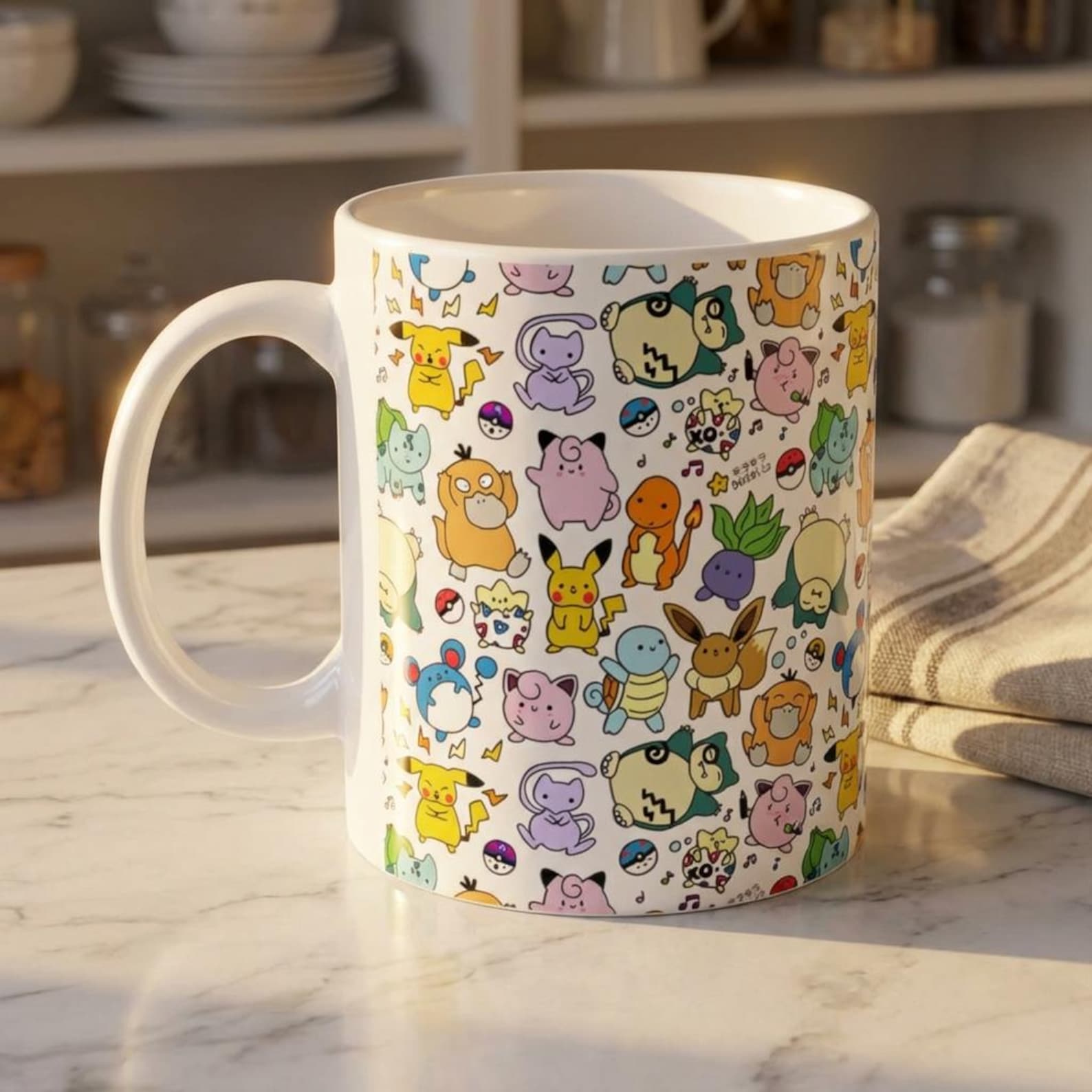 Inspired by Pokemon Ceramic Mug 11oz