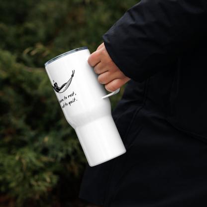 Learn To Rest Travel Mug Encourages Resilience With Stainless Design - Inspire Cups