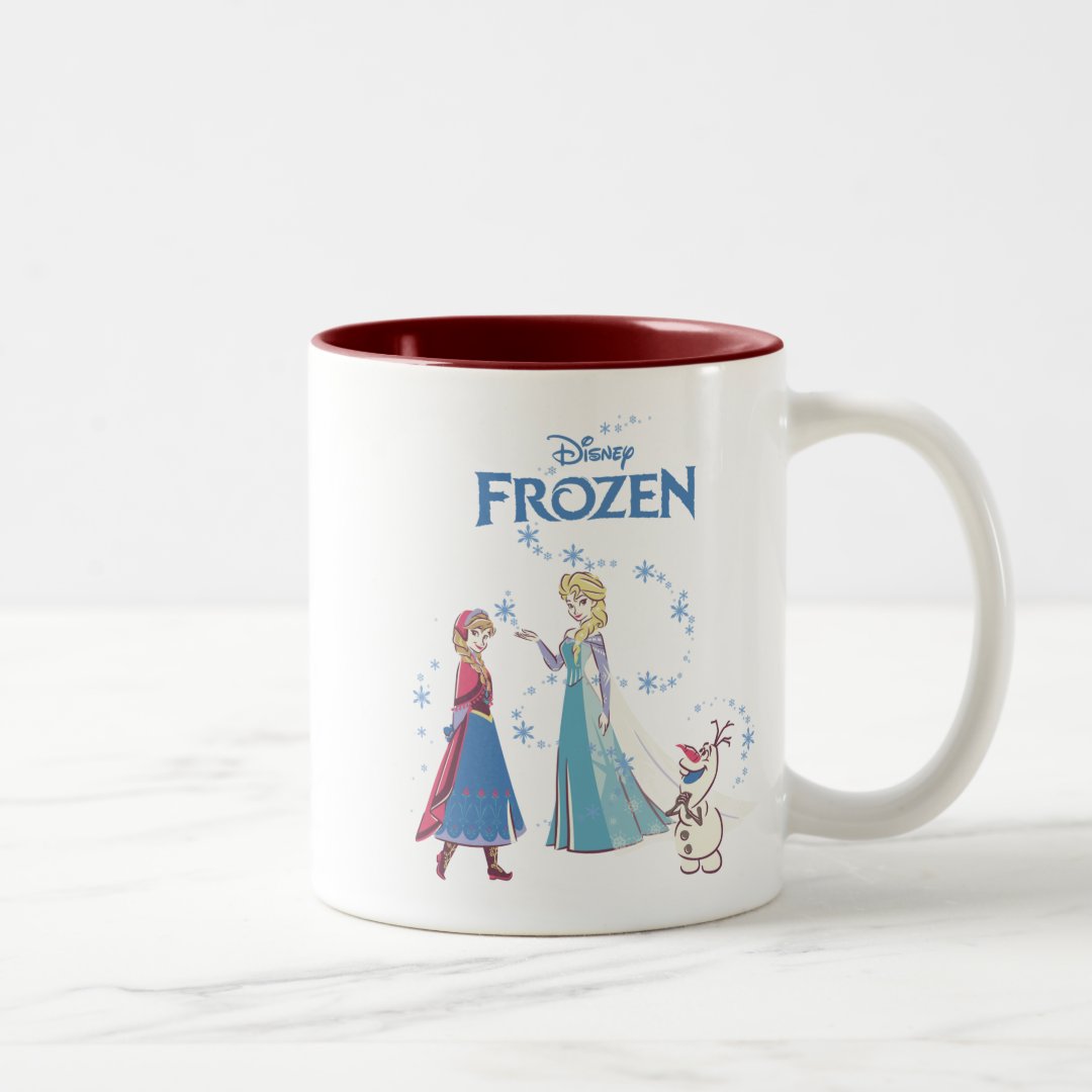 Elsa Anna Olaf Two-Tone Mug 