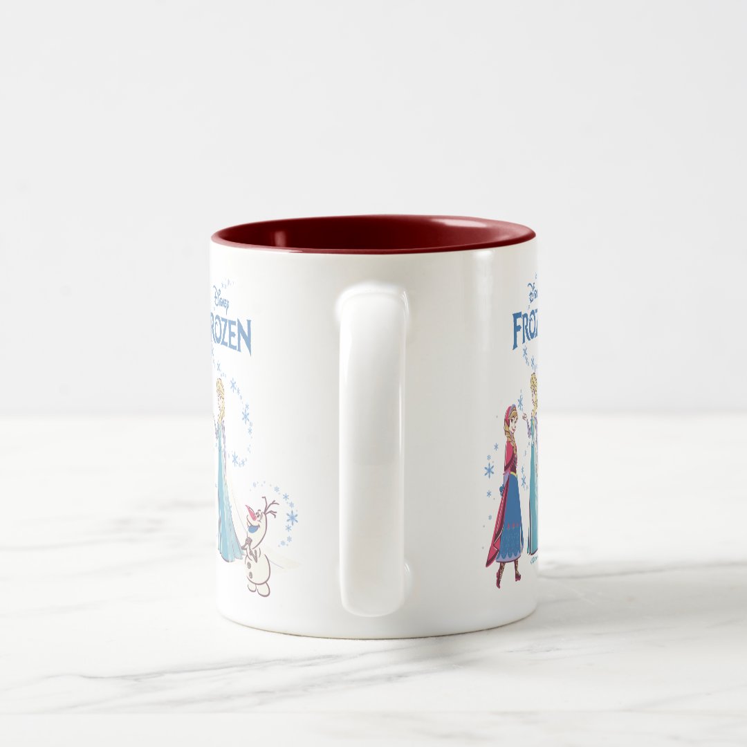 Elsa Anna Olaf Two-Tone Mug 