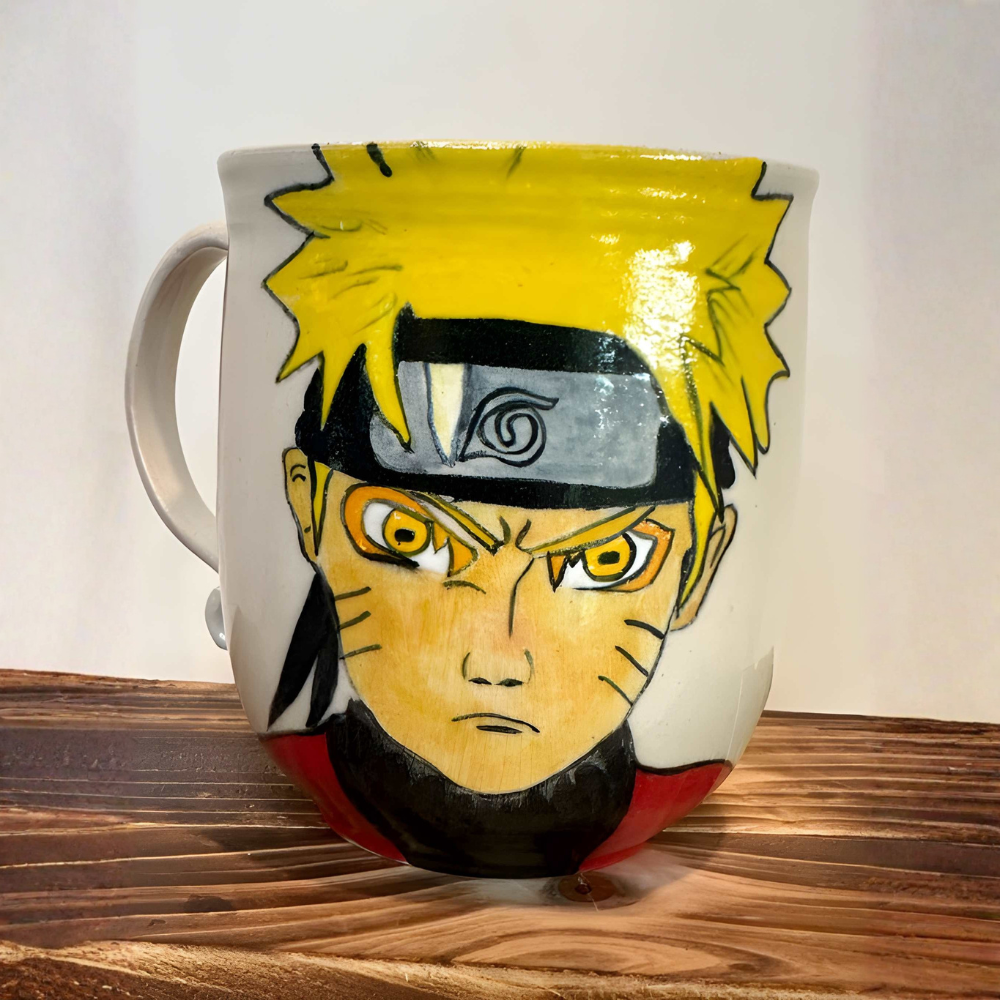 Hand-Painted Naruto Ceramic Mug | Anime Gift
