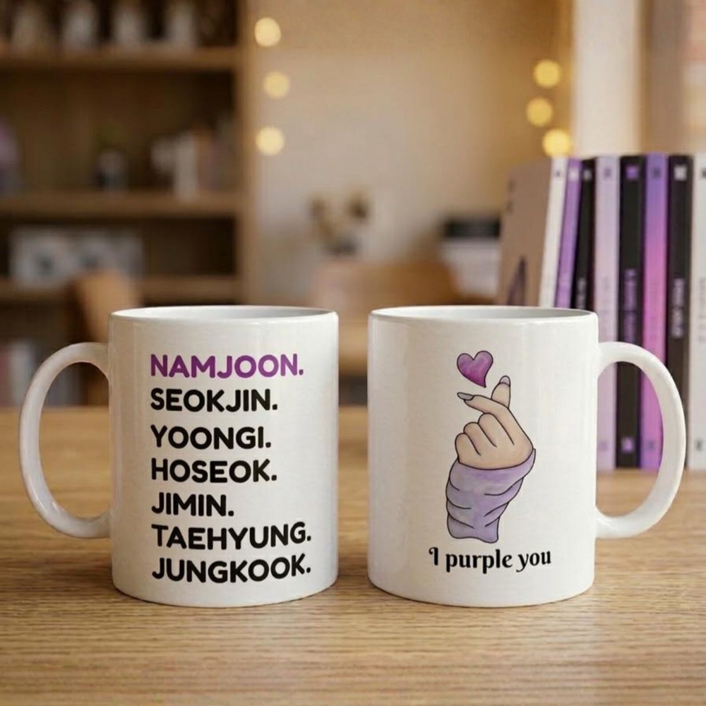 BTS Band Member Names Ceramic Mug