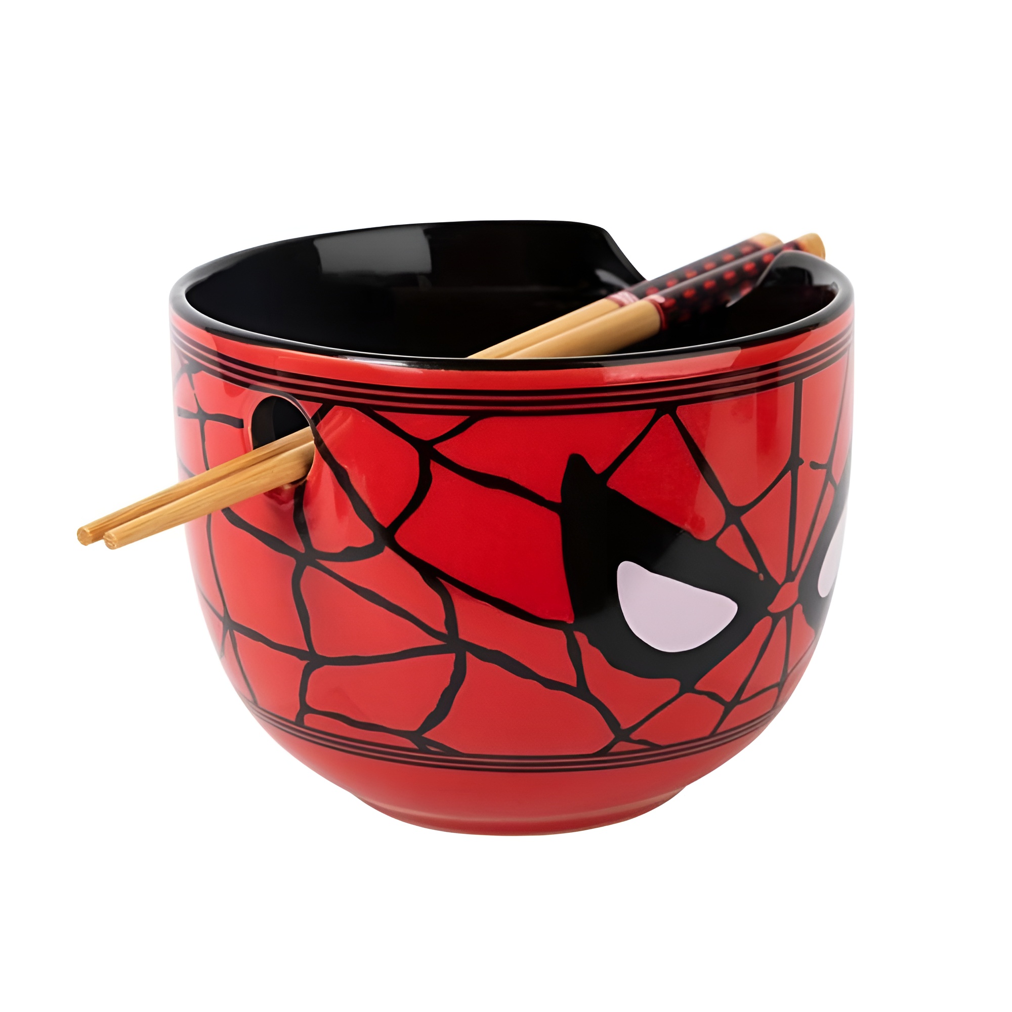 Marvel Spider-Man Face 20-Ounce Ramen Bowl and Chopstick Set