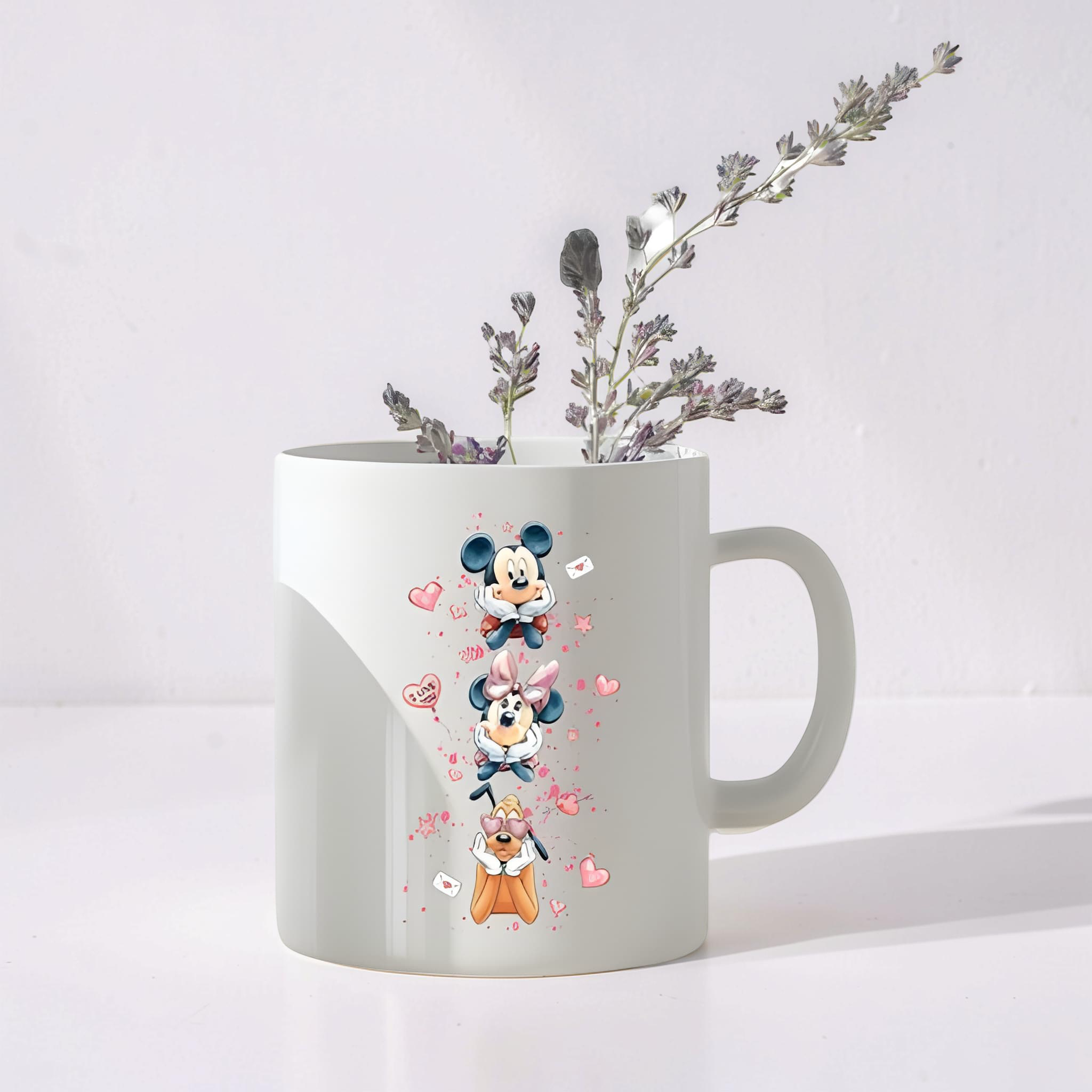 Mickey Mouse Themed Double Sided Ceramic Mug 