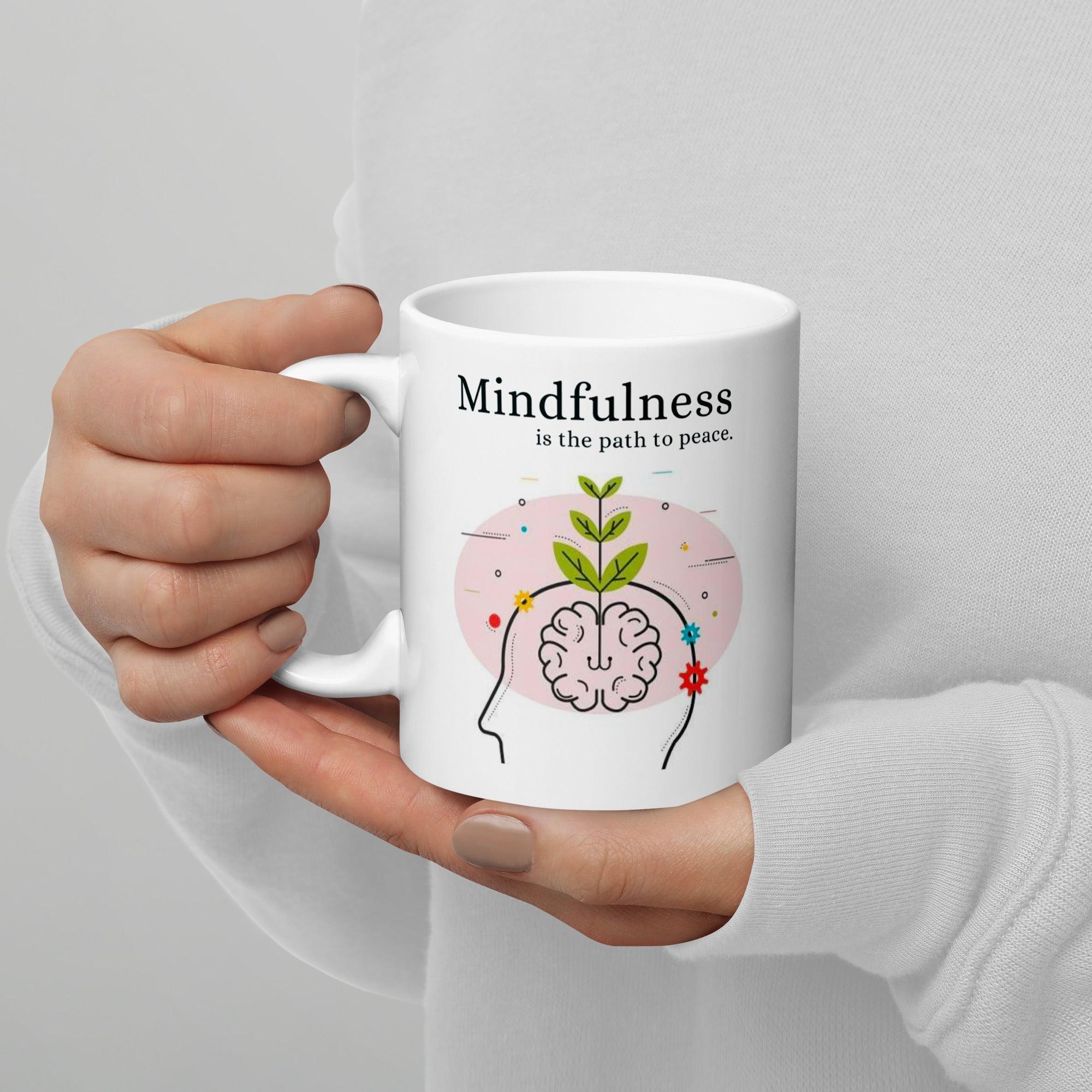 Mindfulness Peace Ceramic Mug - Inspire Cups