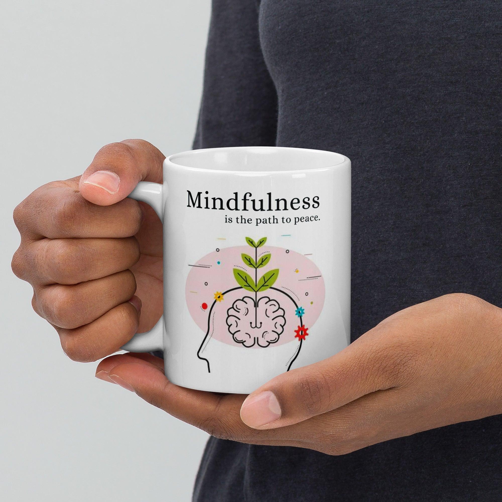 Mindfulness Peace Ceramic Mug - Inspire Cups