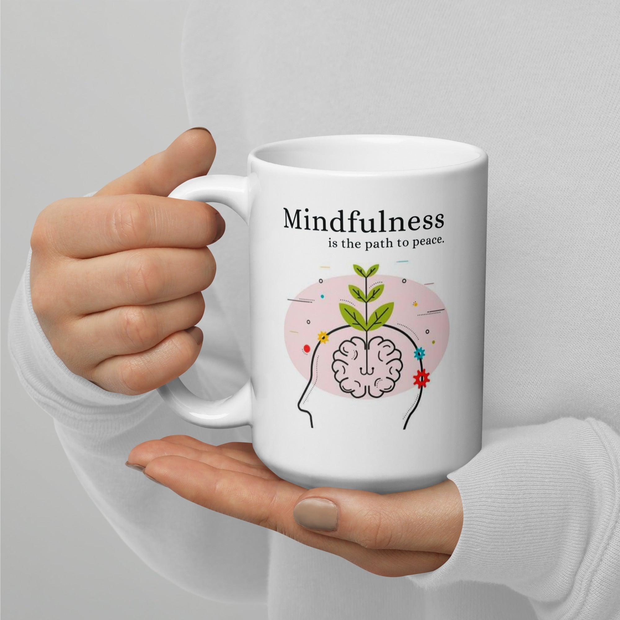 Mindfulness Peace Ceramic Mug - Inspire Cups