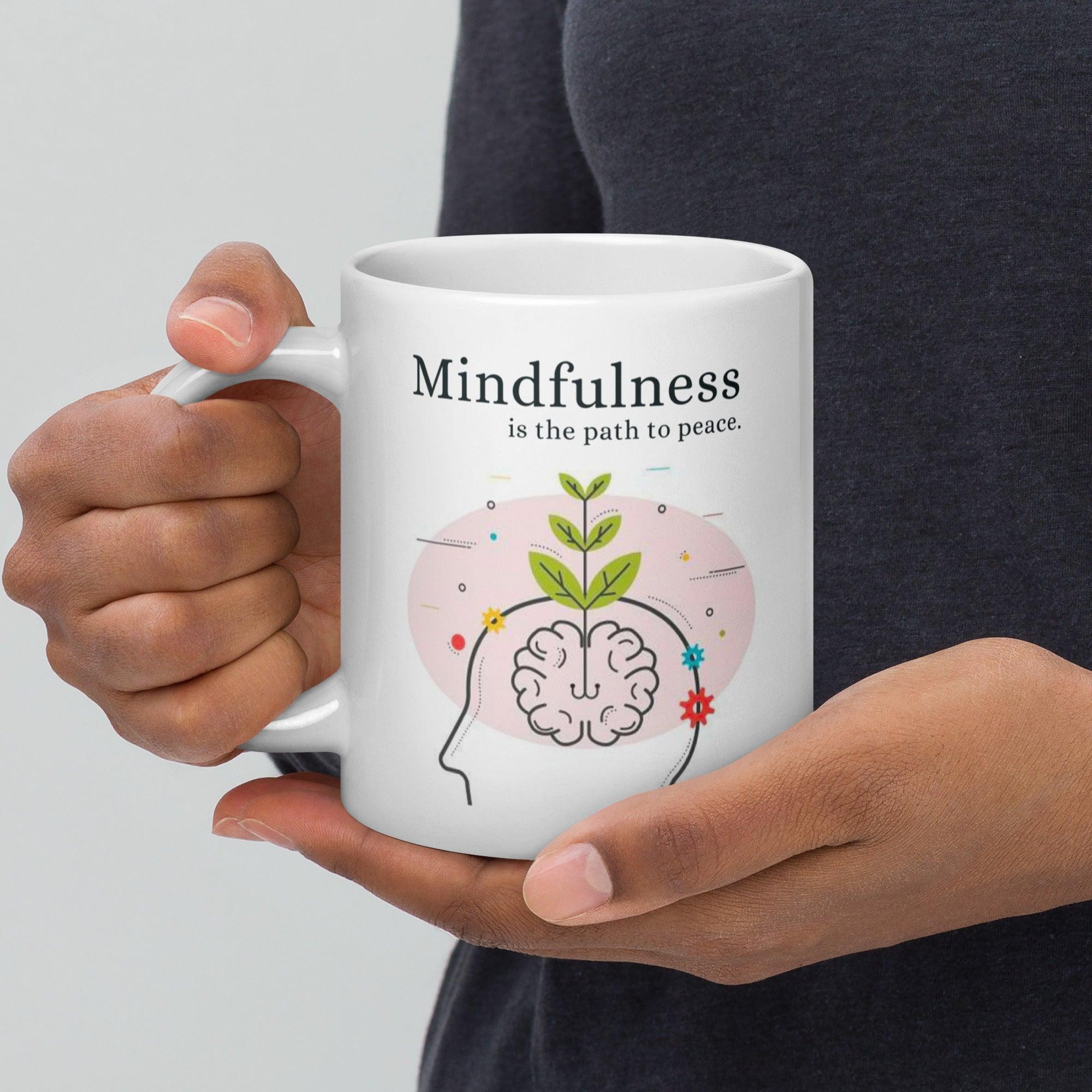 Mindfulness Peace Ceramic Mug - Inspire Cups