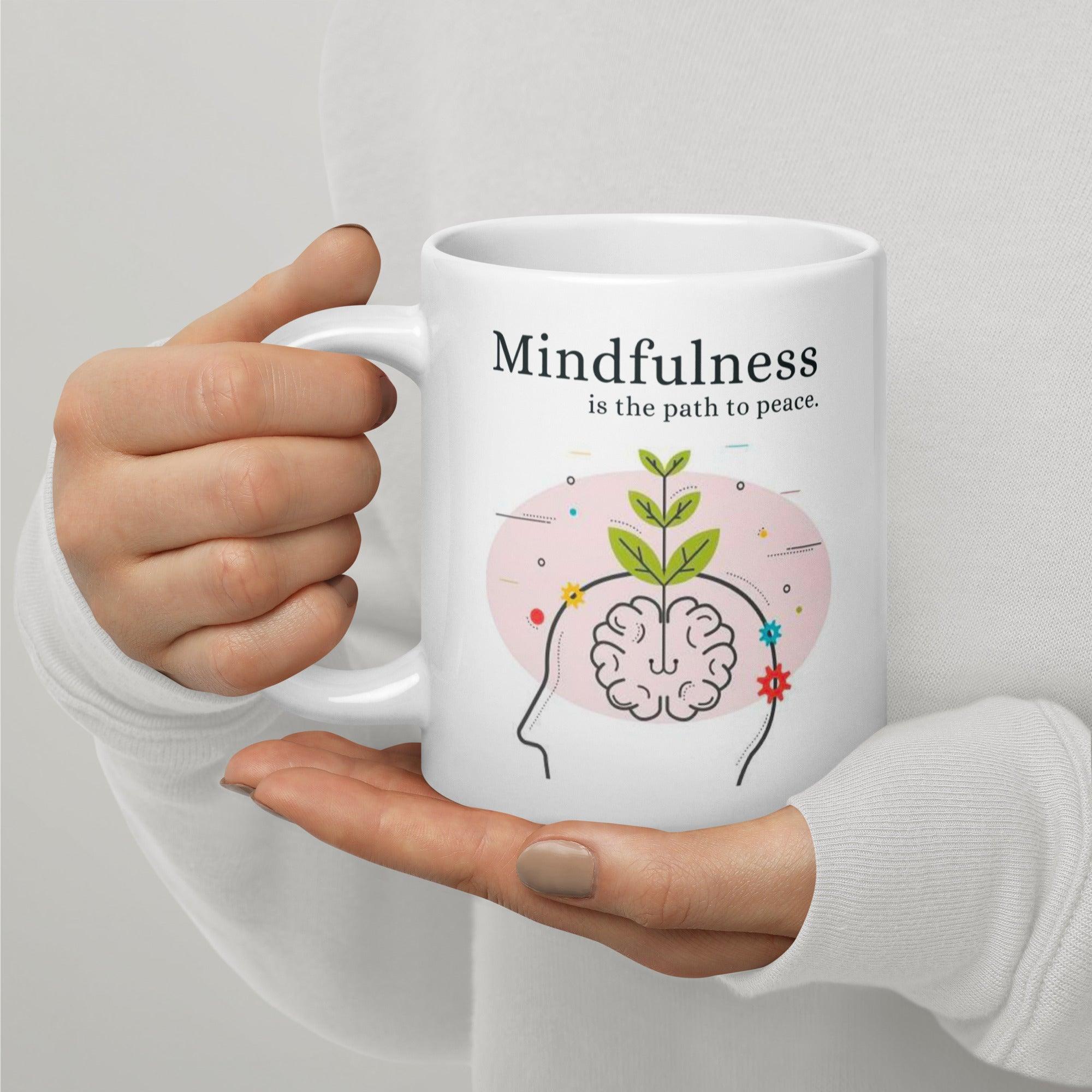 Mindfulness Peace Ceramic Mug - Inspire Cups