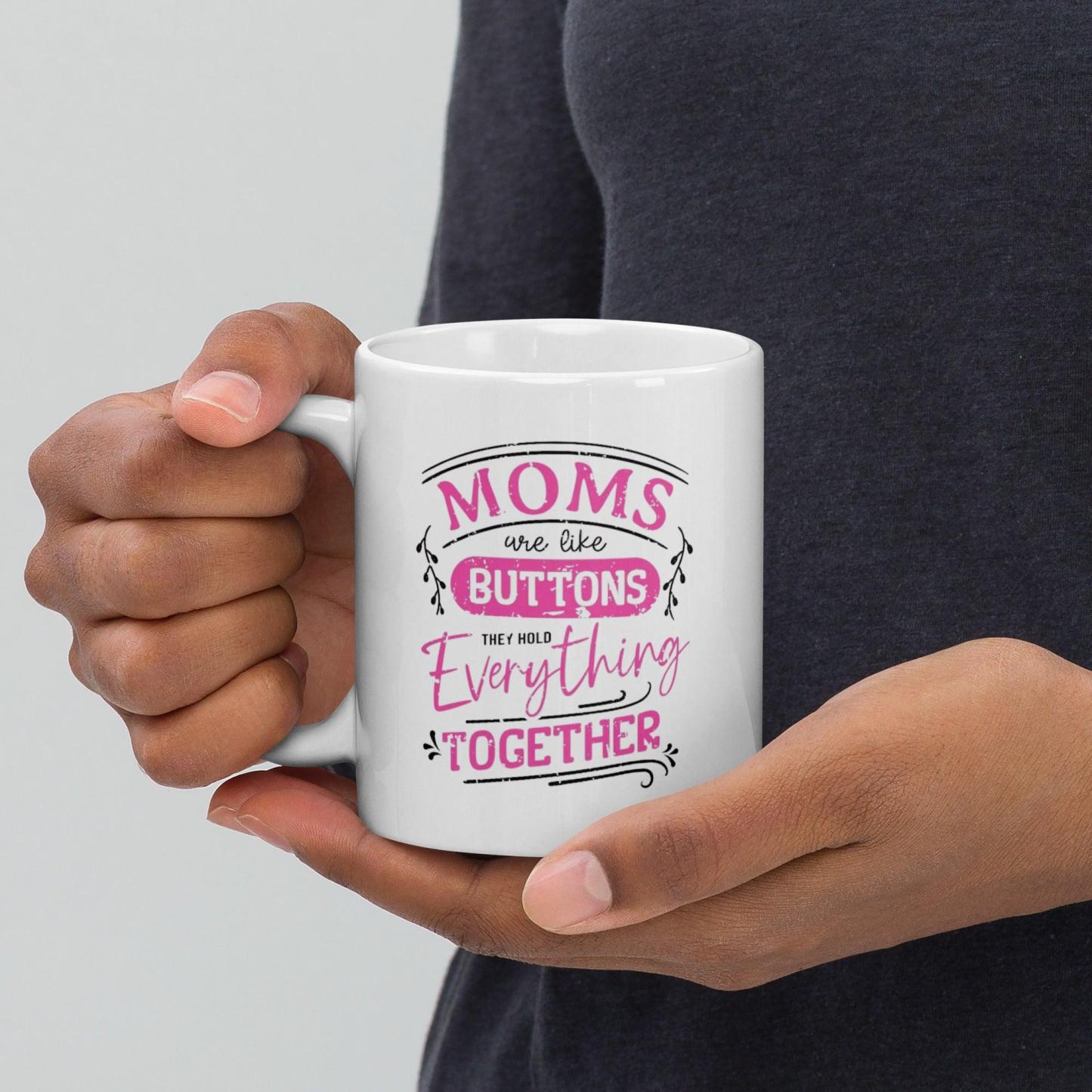 Mothers Printed Mug with Glossy Ceramic Finish and Bold Message - Inspire Cups