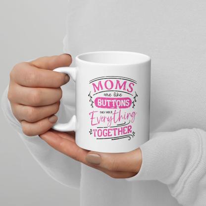 Mothers Printed Mug with Glossy Ceramic Finish and Bold Message - Inspire Cups