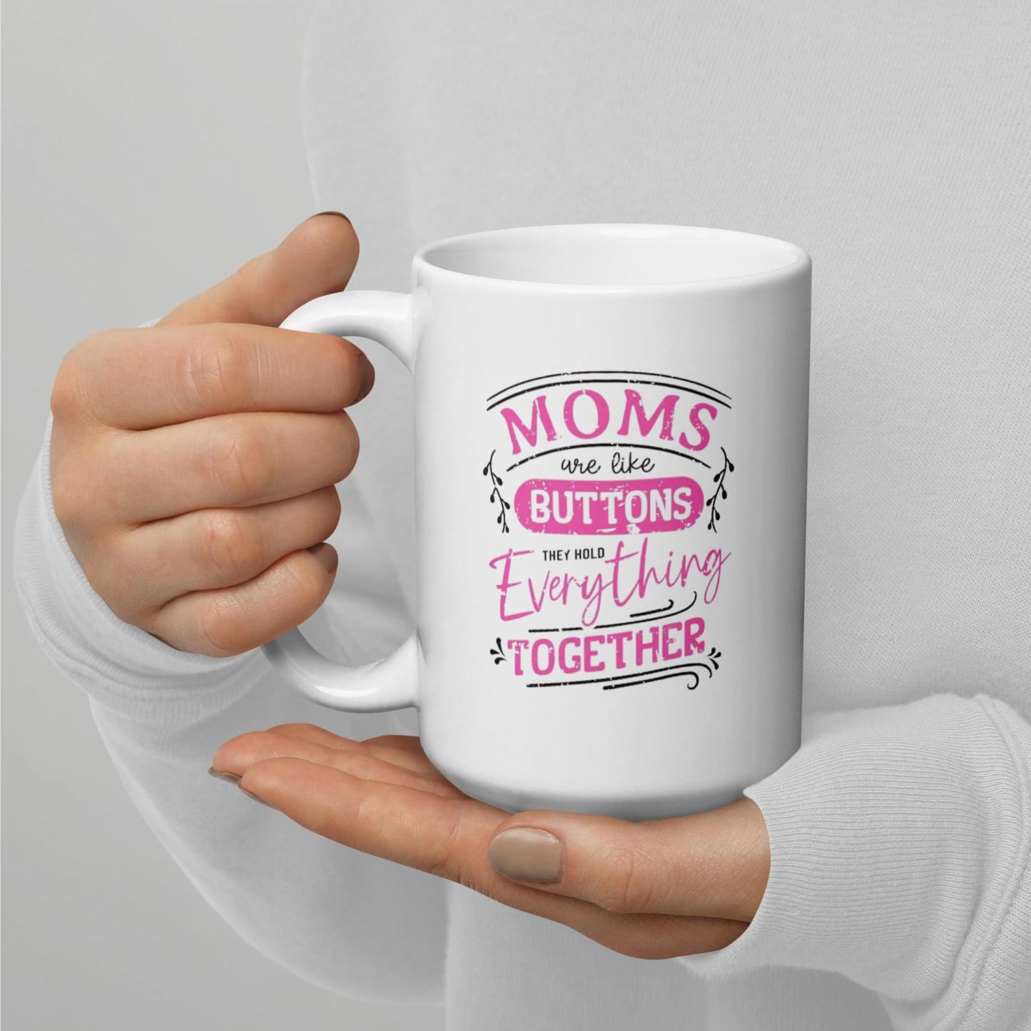 Mothers Printed Mug with Glossy Ceramic Finish and Bold Message - Inspire Cups