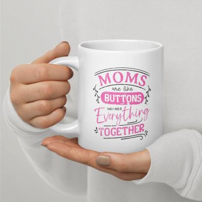 Mothers Printed Mug with Glossy Ceramic Finish and Bold Message - Inspire Cups