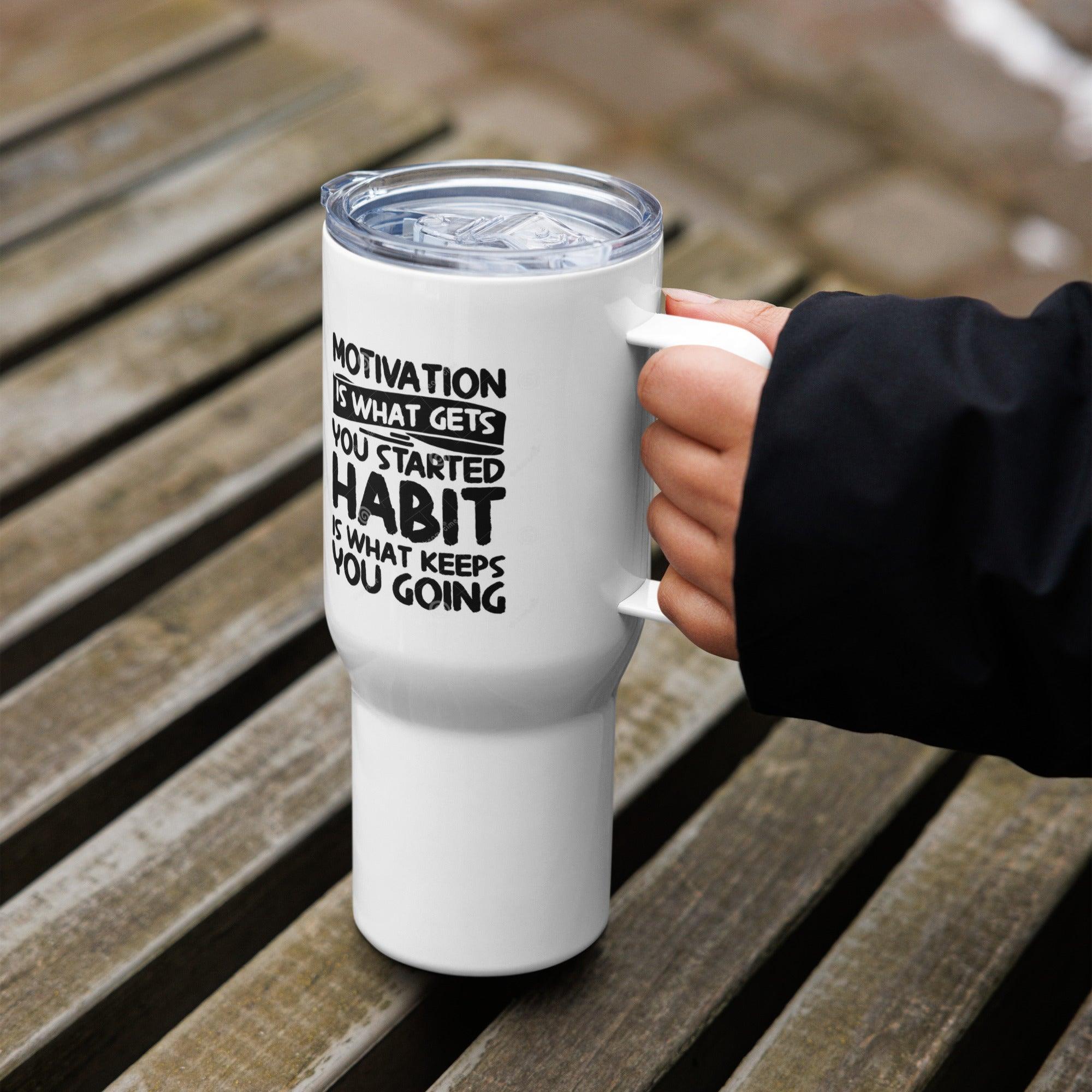 Success Inspirational Printed Travel Mugs For Habit Power - Inspire Cups