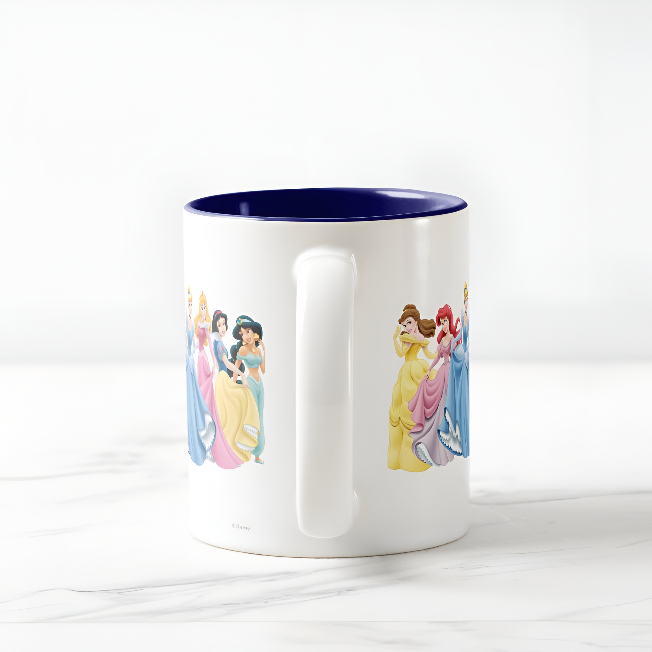 Princess Holding Dress Coffee Mug Disney Two Tone Cute Cup
