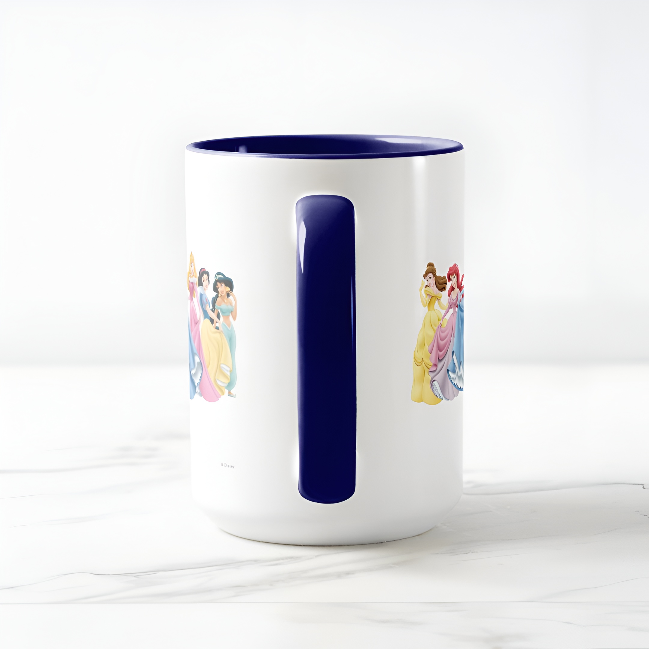 Two-Tone Princess Mug Holding Dresses Out Coffee Cup for Girls