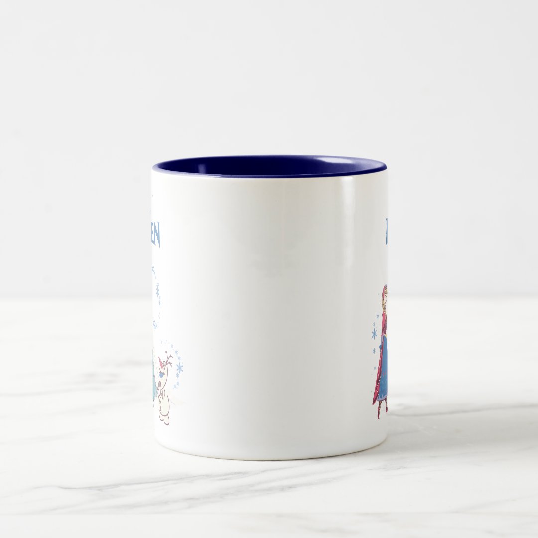 Elsa Anna Olaf Two-Tone Mug 