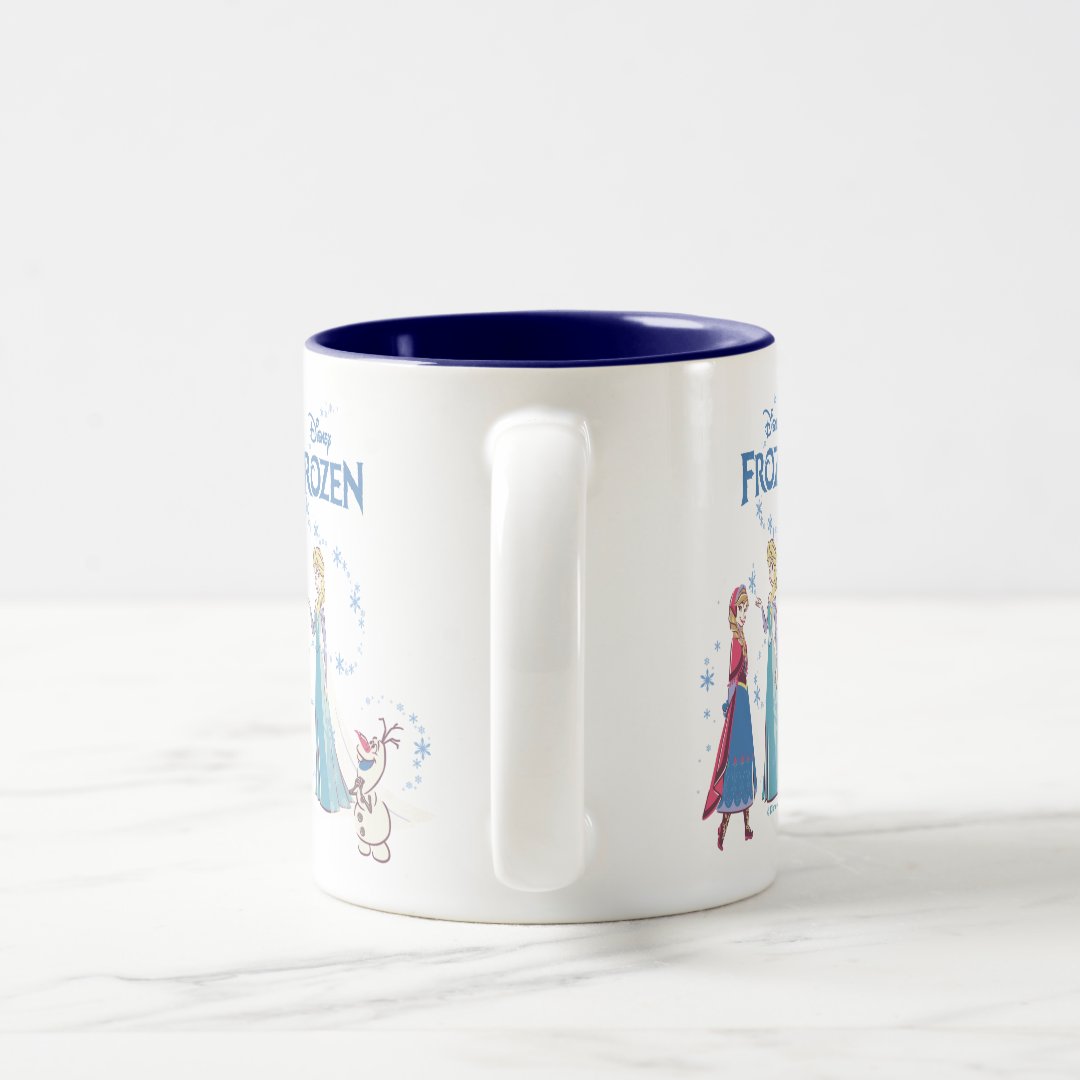 Elsa Anna Olaf Two-Tone Mug 
