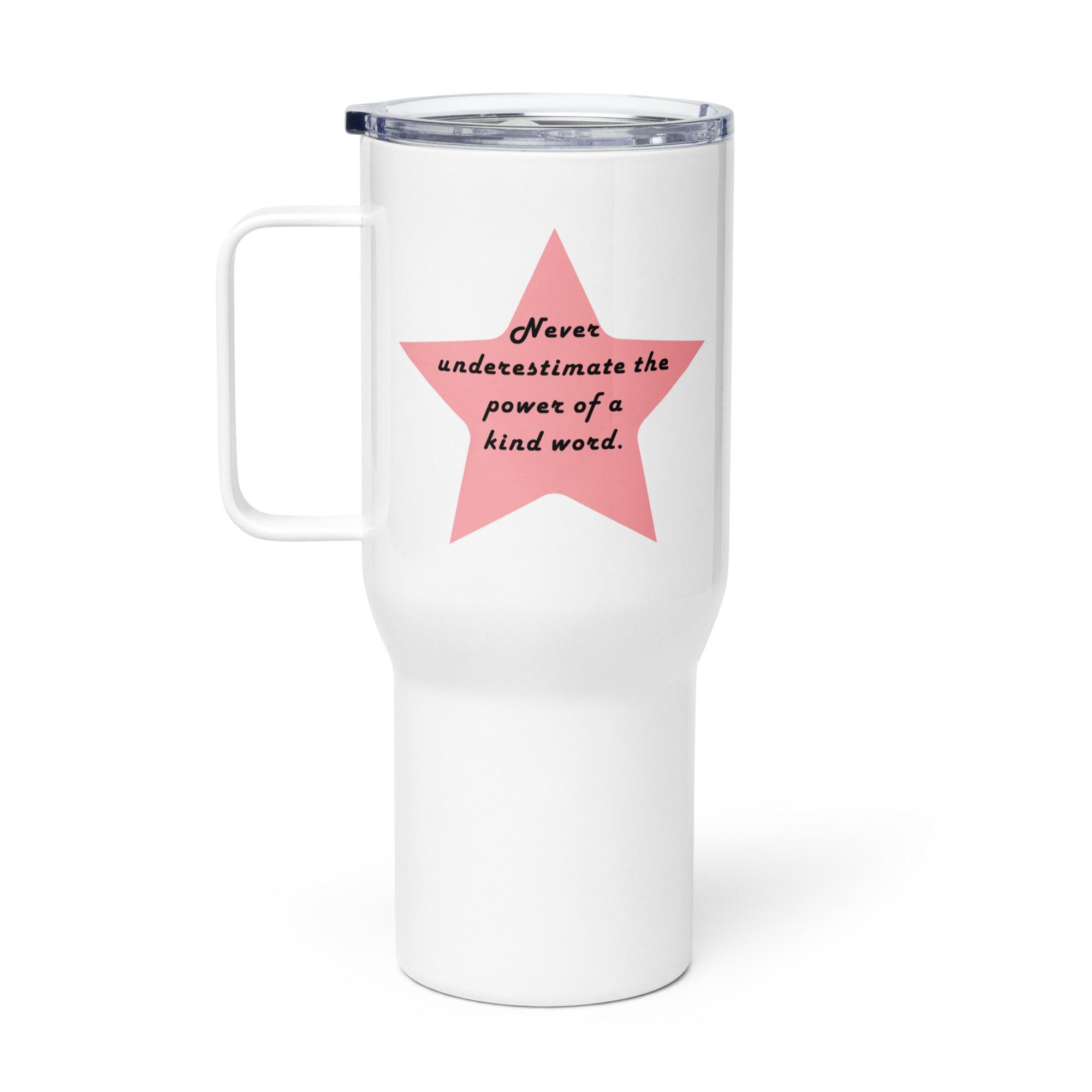 Never Underestimate Printed Travel Mugs With Daily Reminder - Inspire Cups