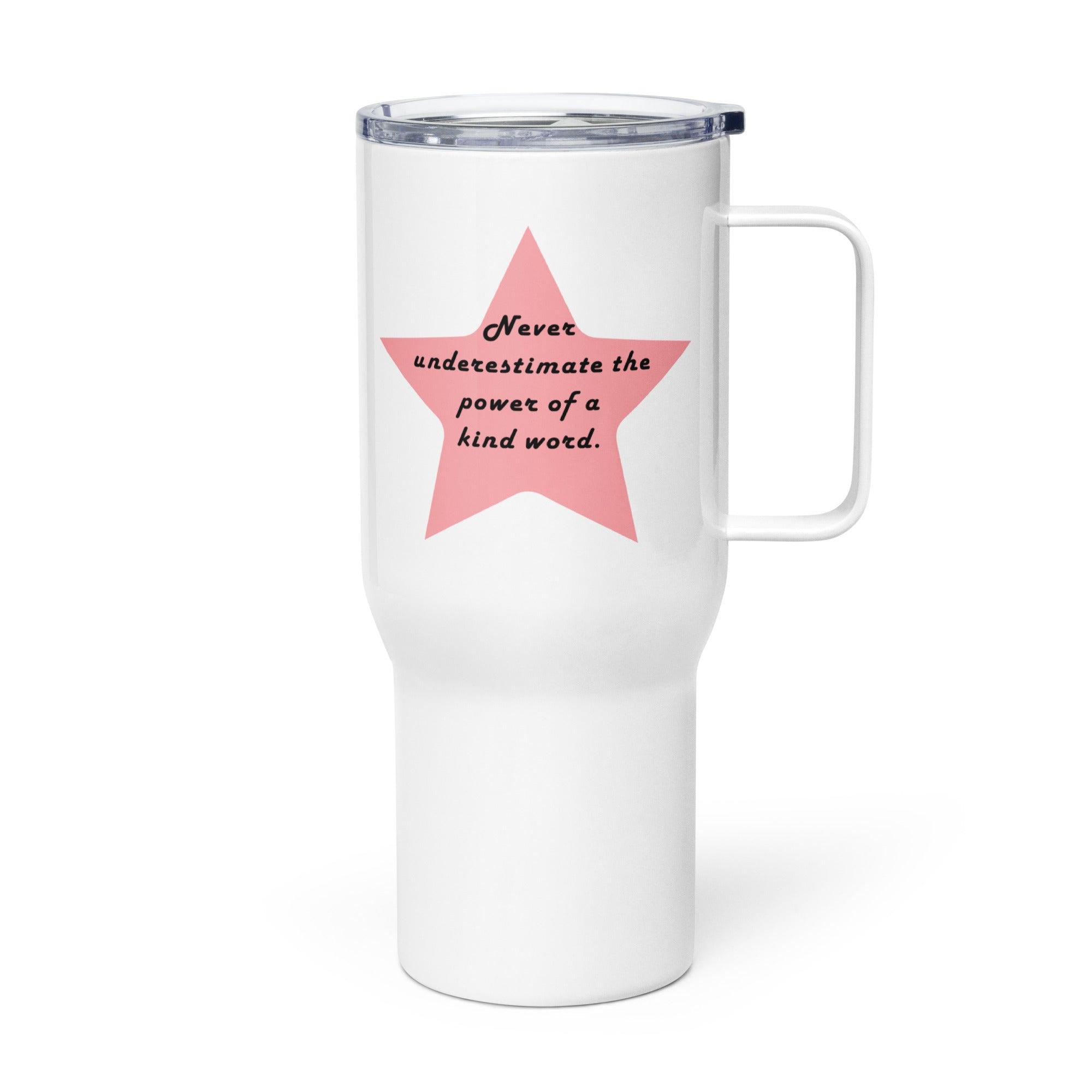 Never Underestimate Printed Travel Mugs With Daily Reminder - Inspire Cups