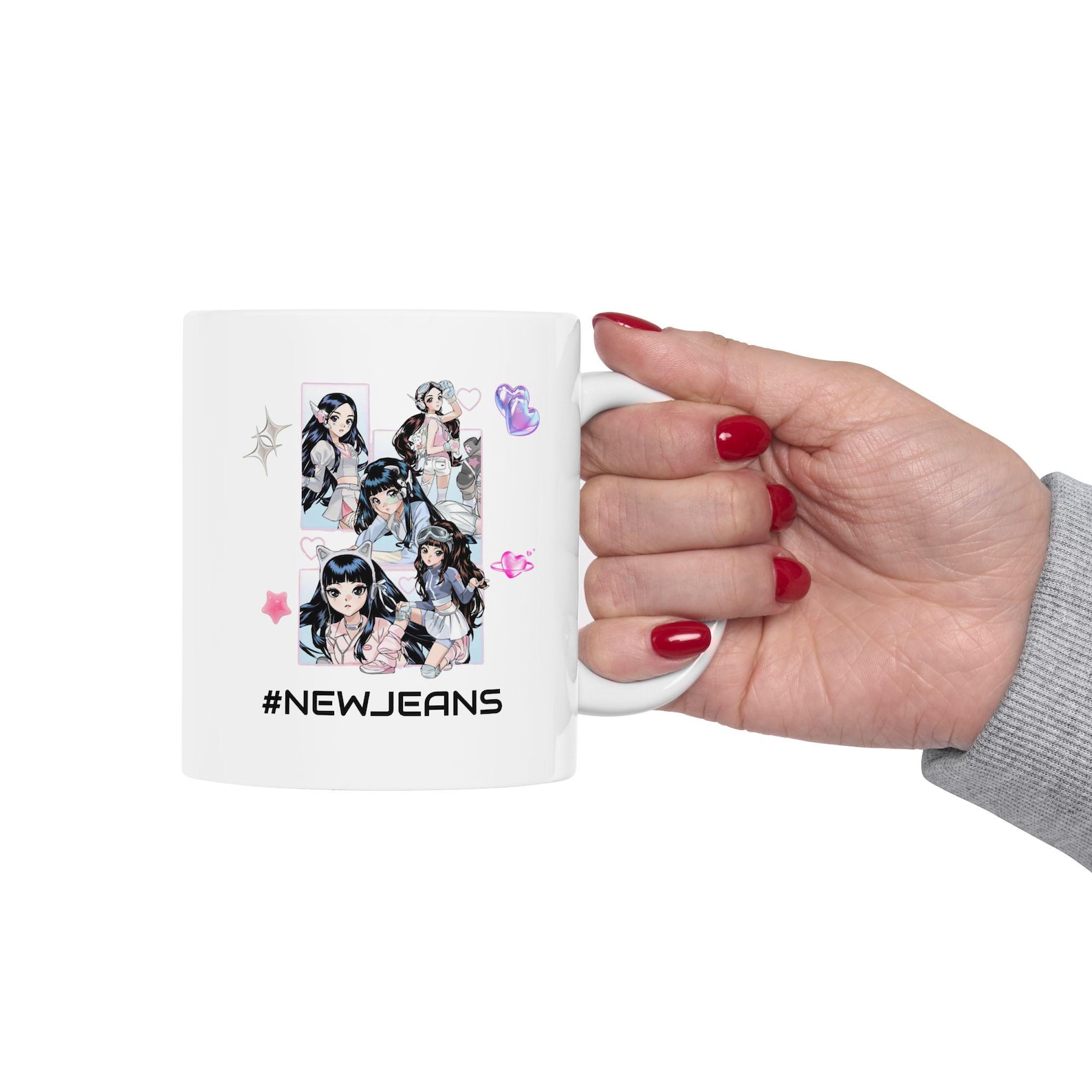 NewJeans Anime Illustration Mug 