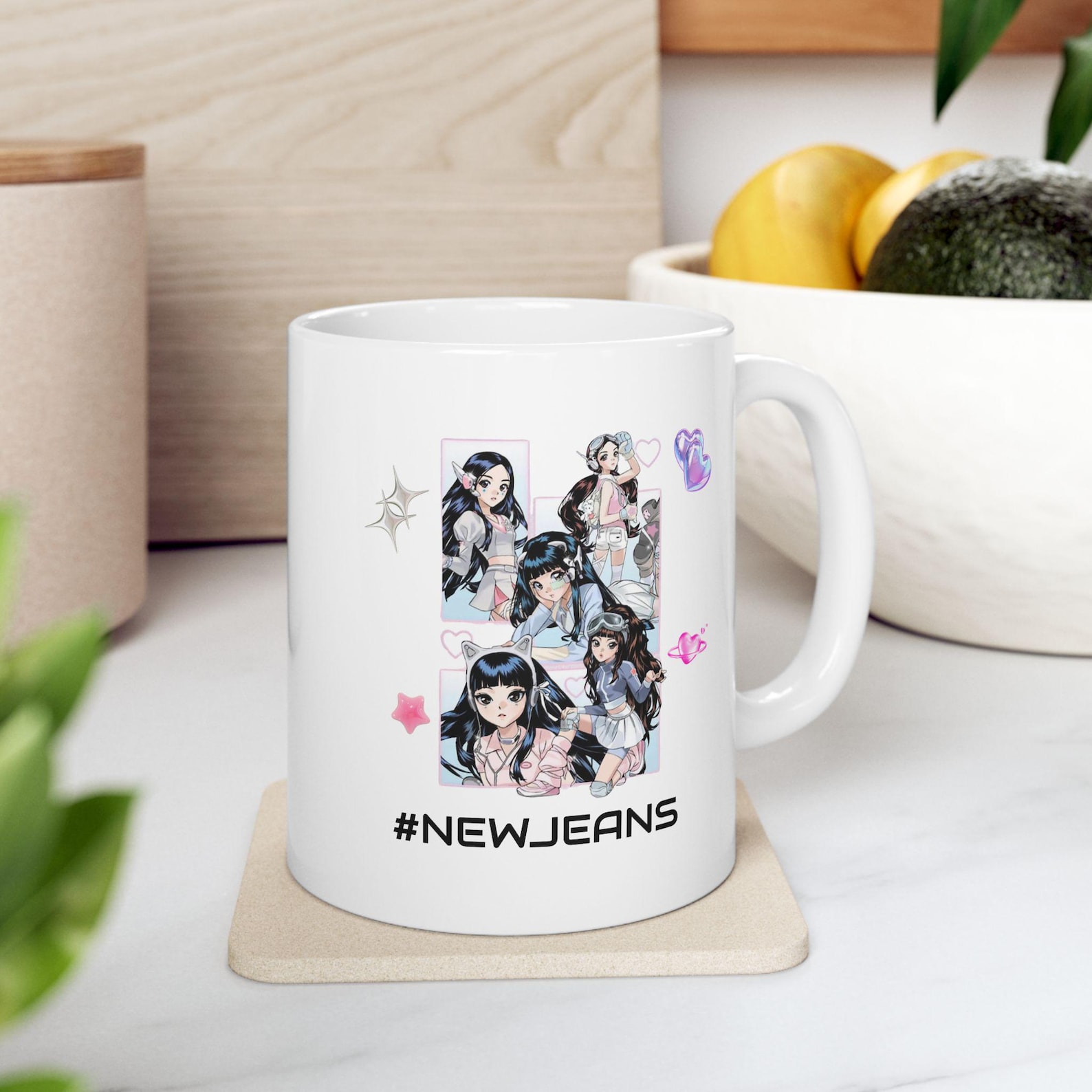 NewJeans Anime Illustration Mug 