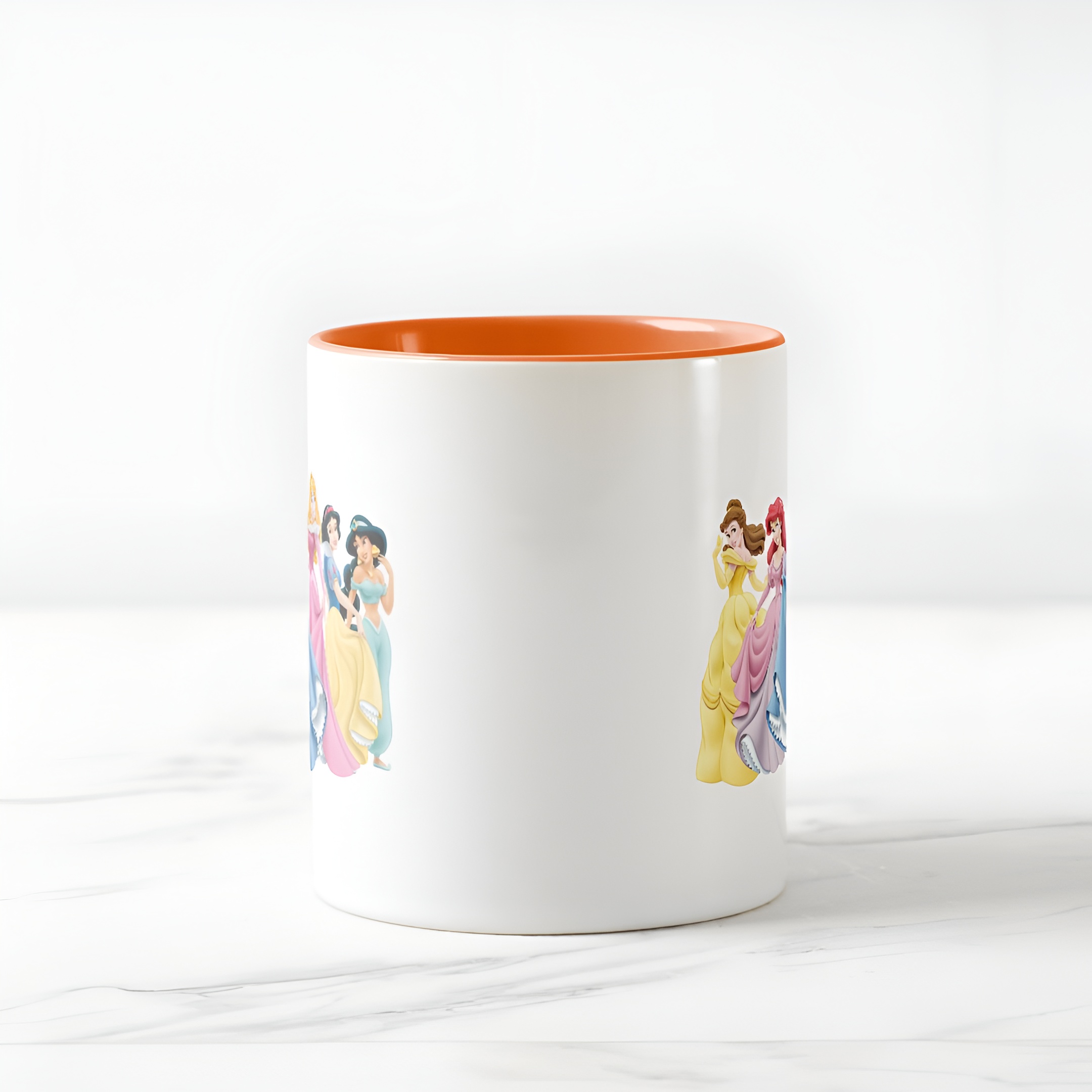 Princess Holding Dress Coffee Mug Disney Two Tone Cute Cup