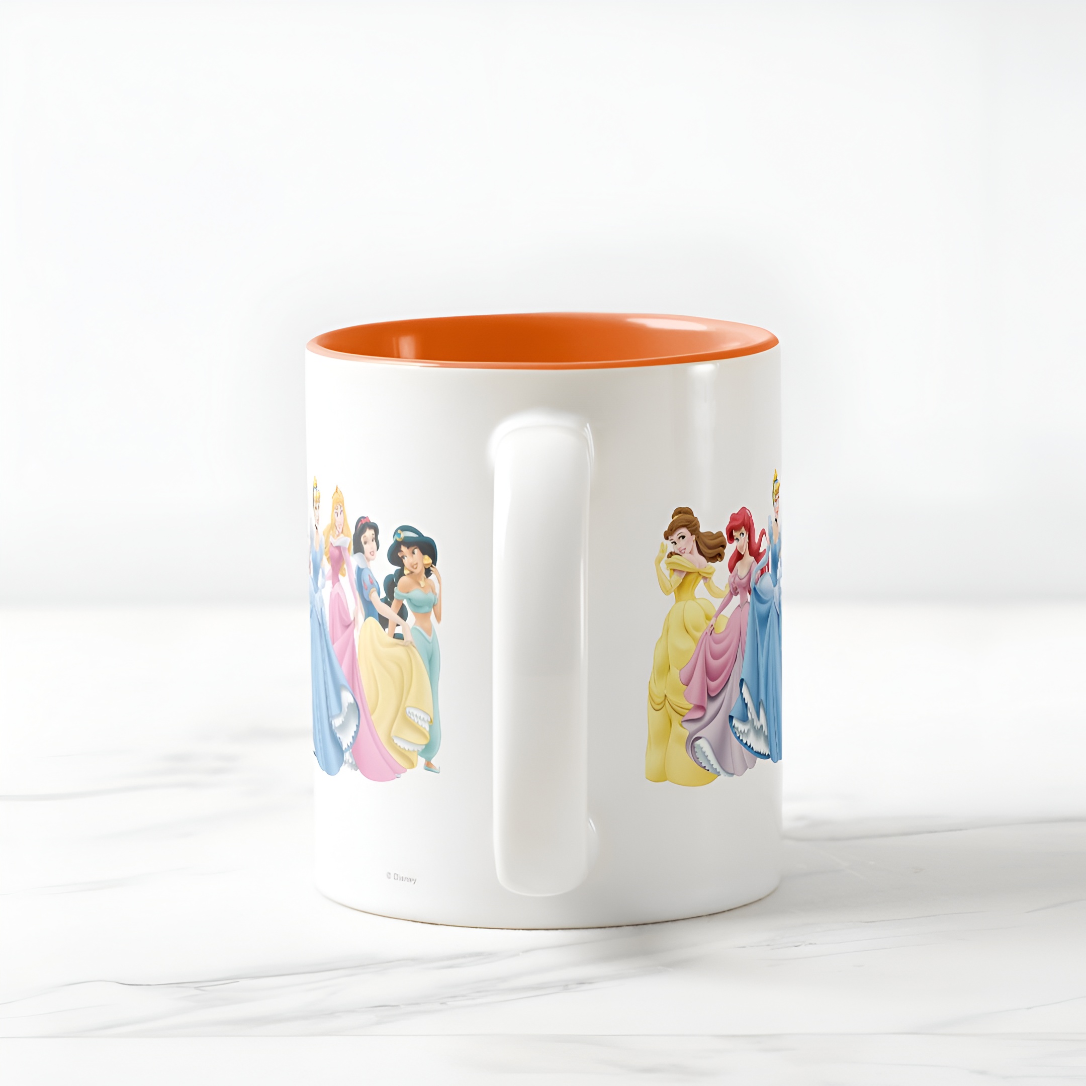 Princess Holding Dress Coffee Mug Disney Two Tone Cute Cup