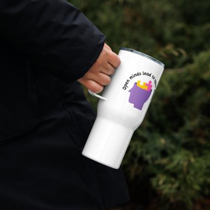 Open Minds Doors Travel Mug with Stainless Steel Build - Inspire Cups