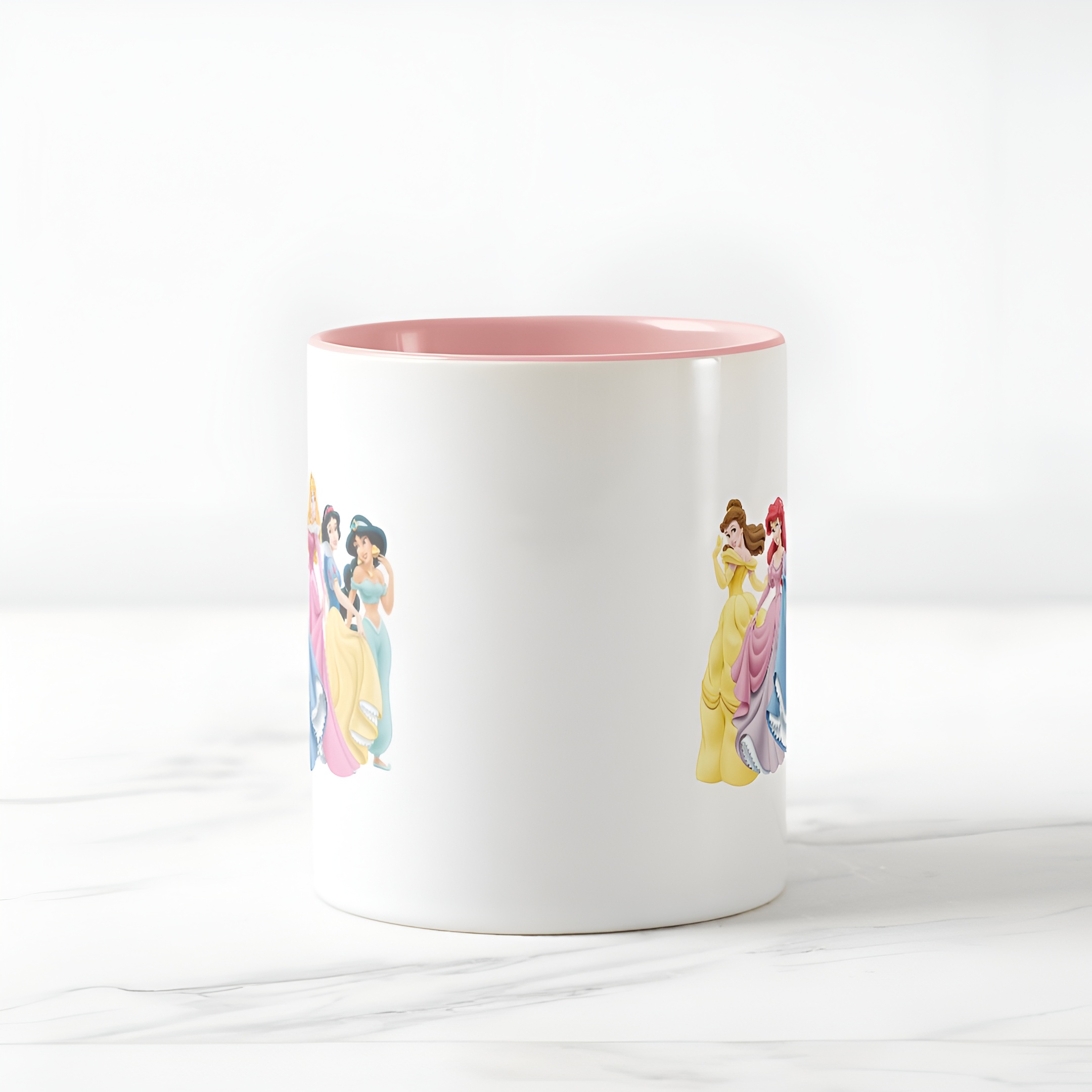 Princess Holding Dress Coffee Mug Disney Two Tone Cute Cup