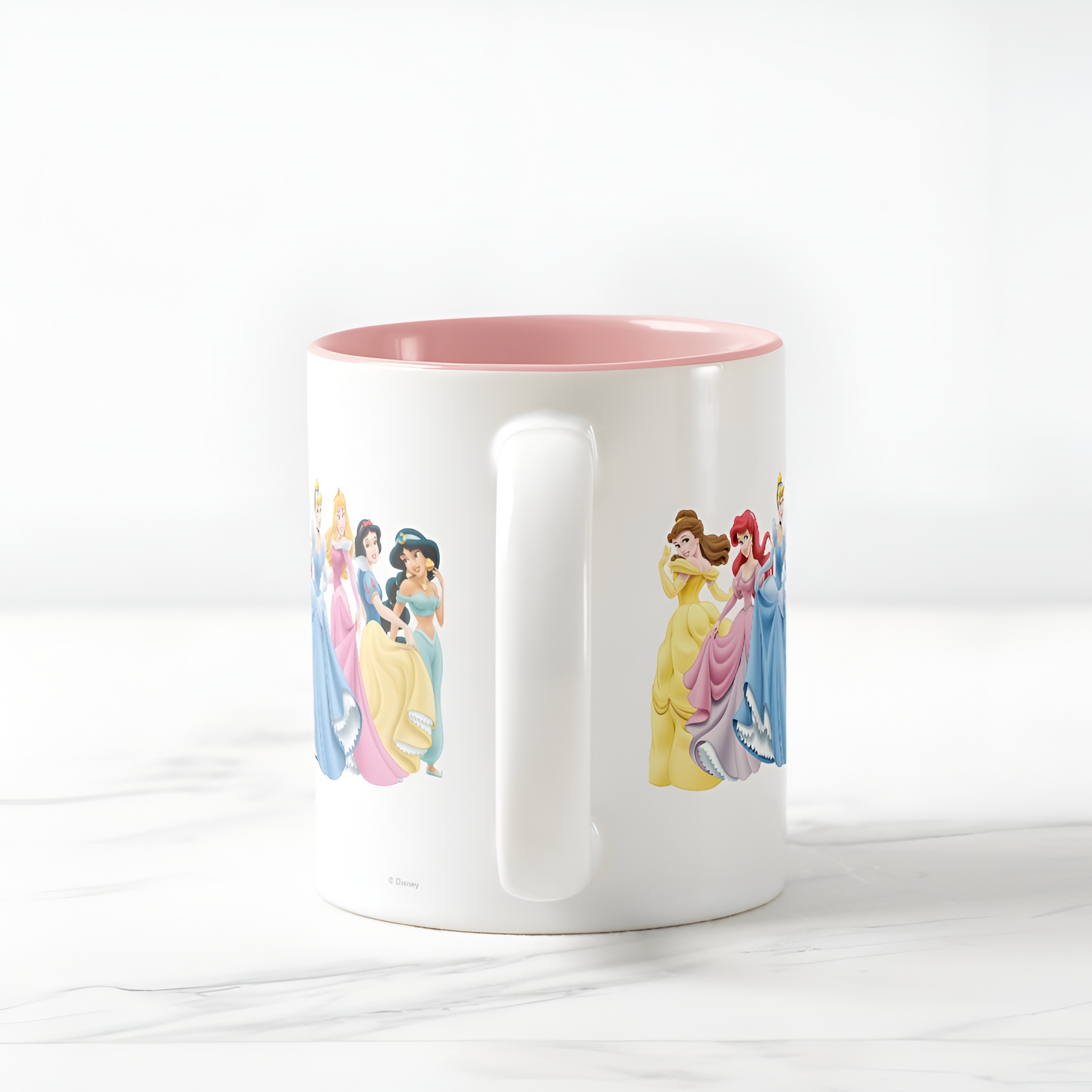 Princess Holding Dress Coffee Mug Disney Two Tone Cute Cup