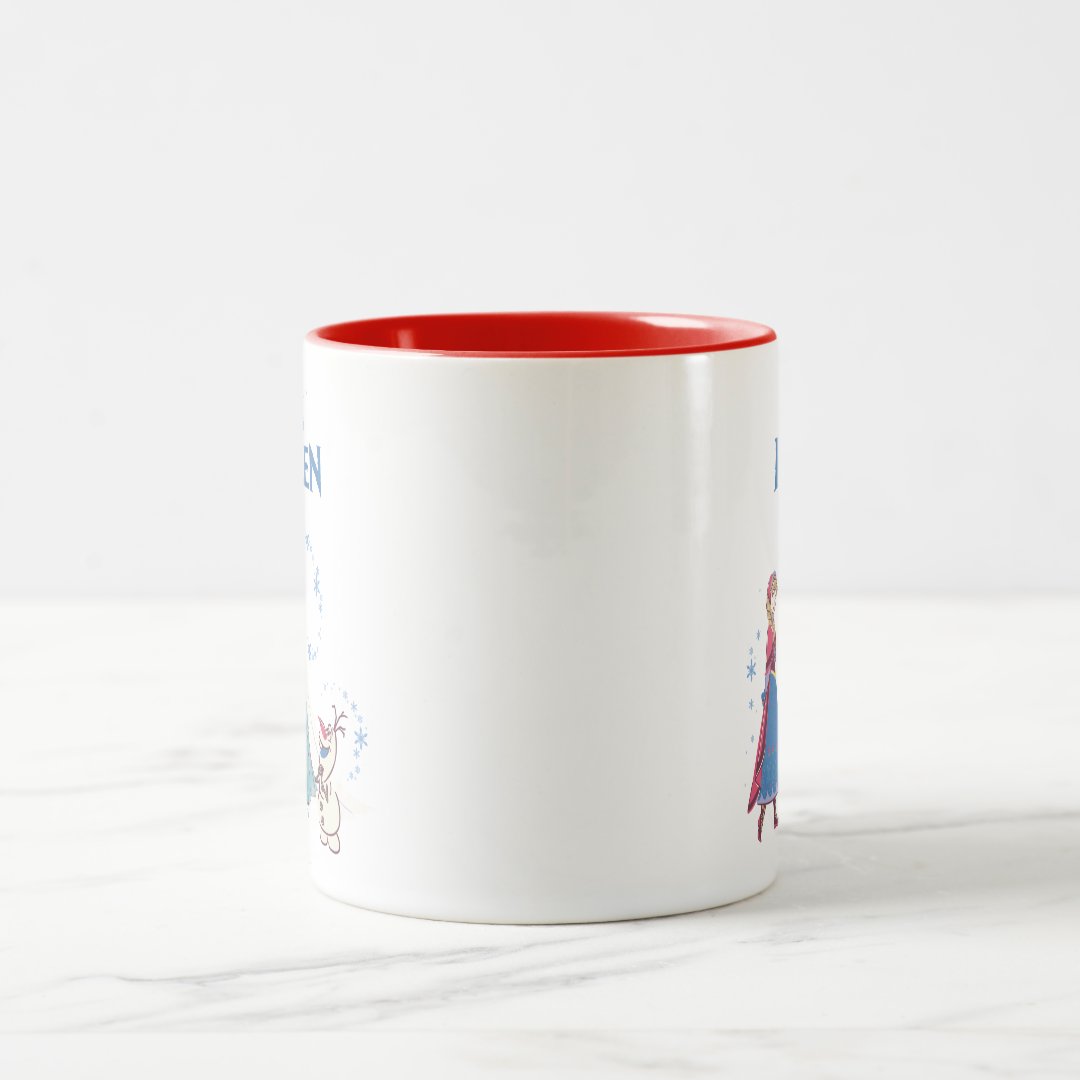 Elsa Anna Olaf Two-Tone Mug 
