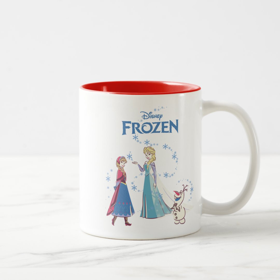 Elsa Anna Olaf Two-Tone Mug 