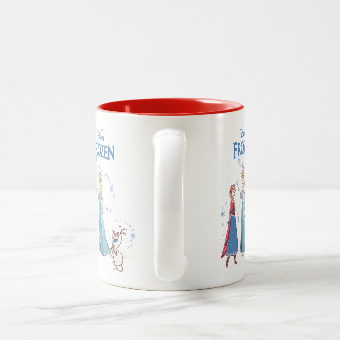 Elsa Anna Olaf Two-Tone Mug 