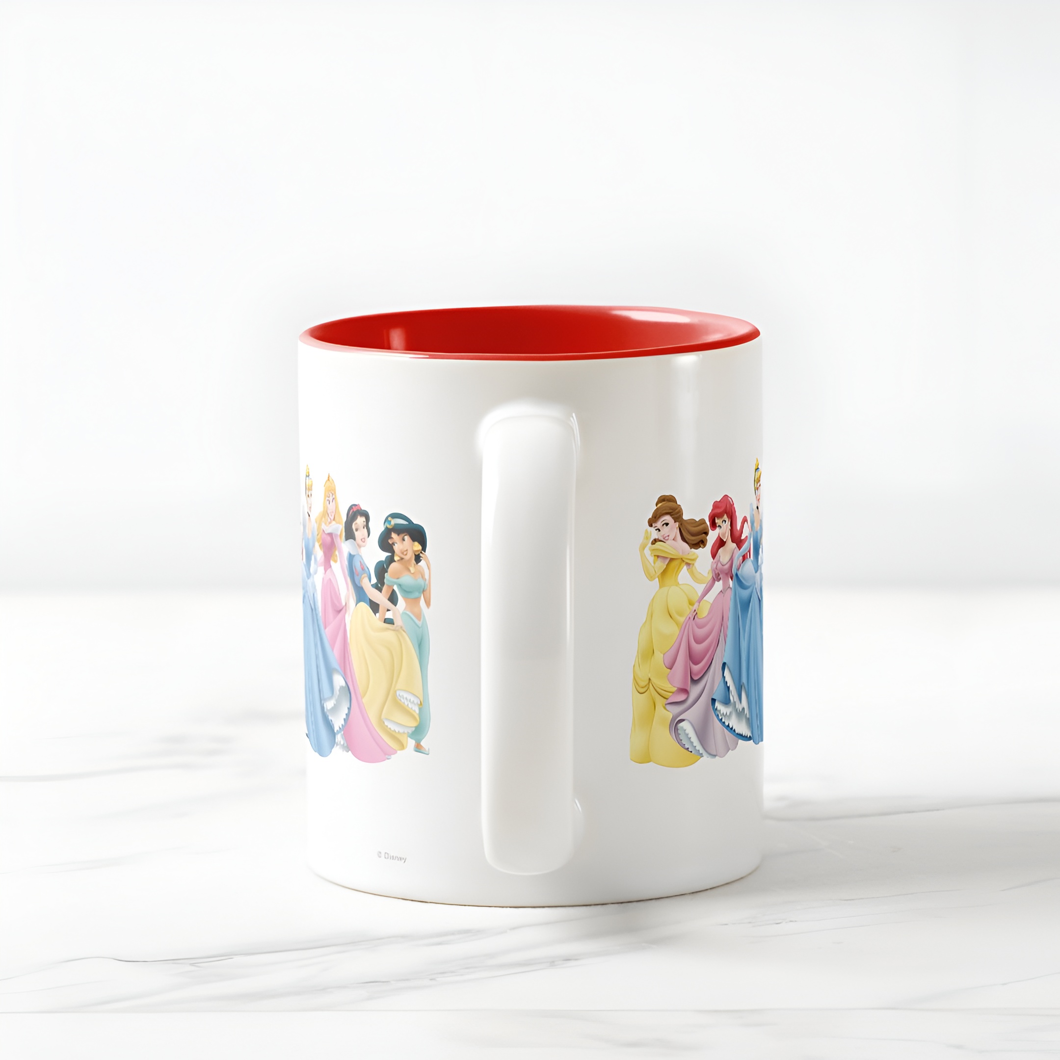 Princess Holding Dress Coffee Mug Disney Two Tone Cute Cup
