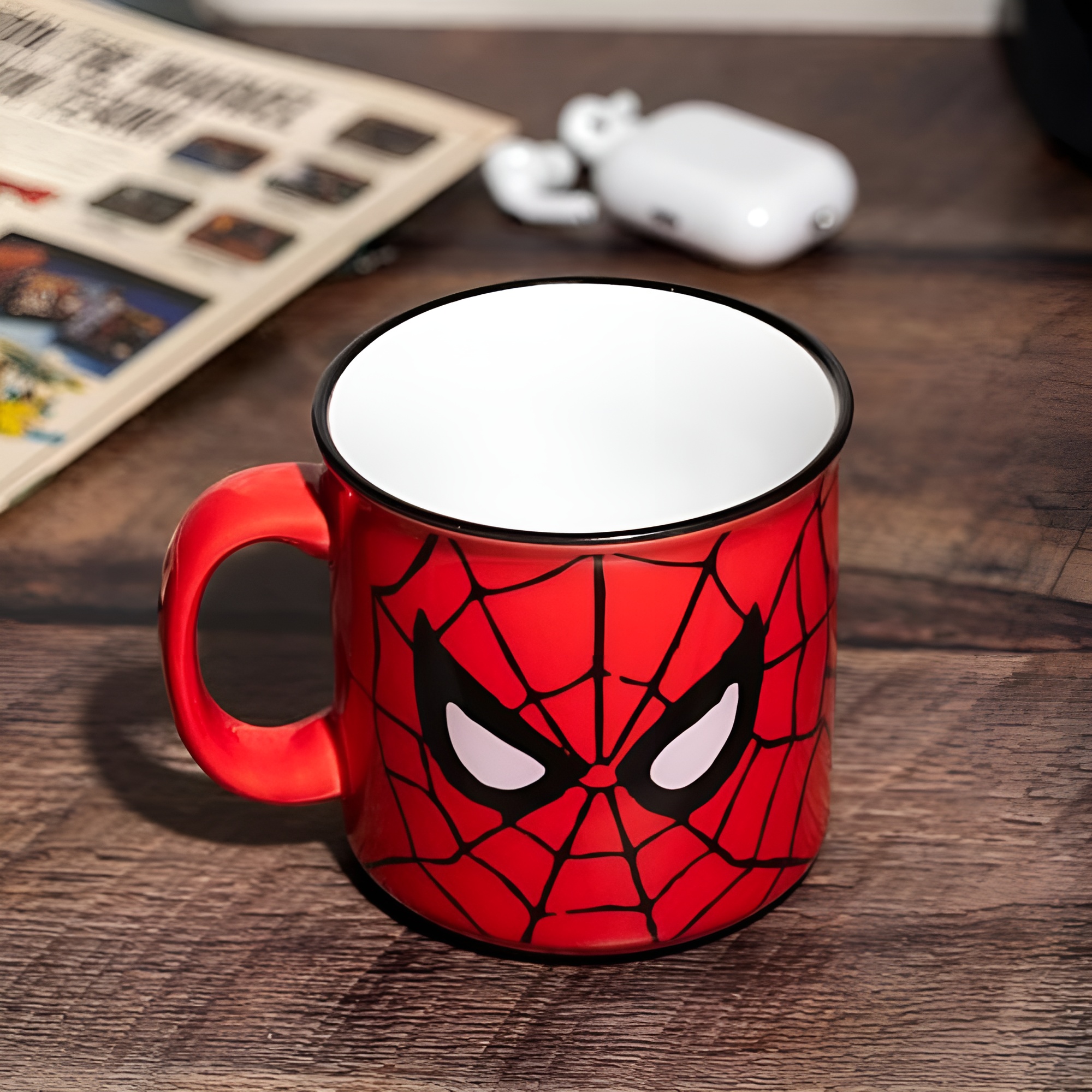 Spider-Man Face Ceramic Camper Mug